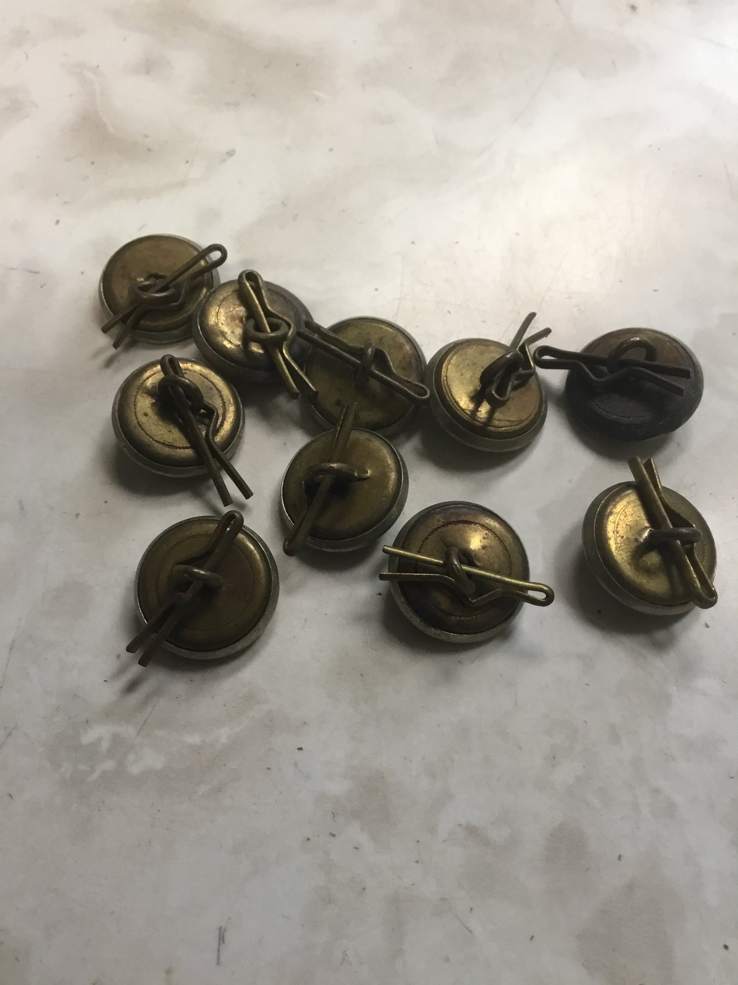 Lot of 10 King Edward VI. D.G. Rex F Buttons
