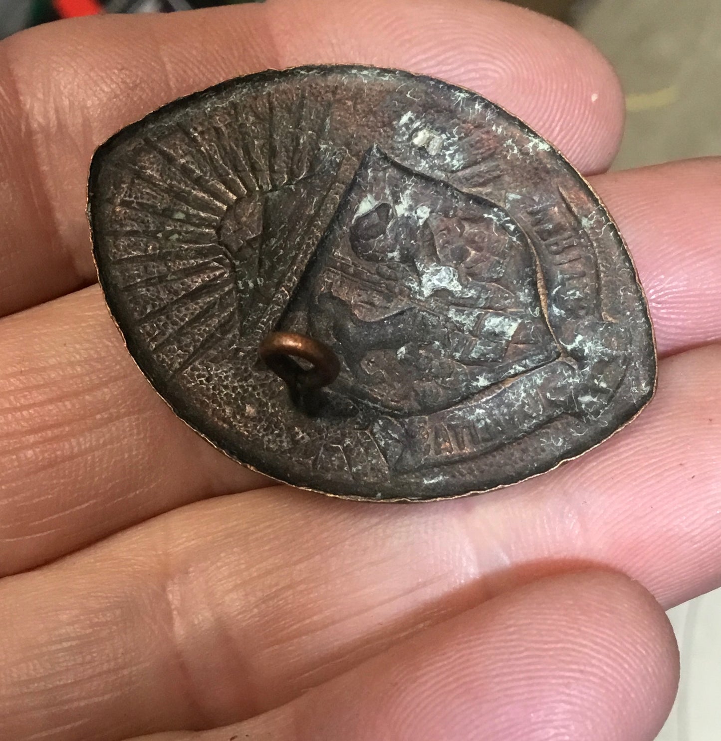 COTC Cap Badge: Western University Contingent. Canadian Officers Training Corps. In Bronze