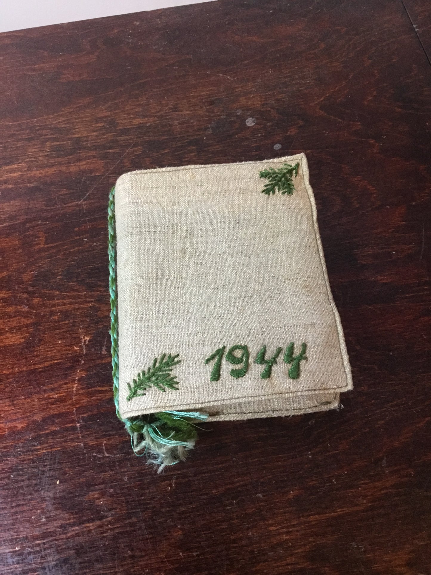 WW11 Hand embroidered German Photo Album with 25 Photos