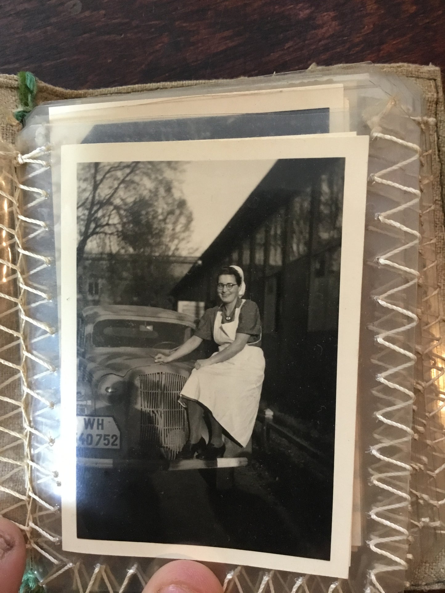 WW11 Hand embroidered German Photo Album with 25 Photos