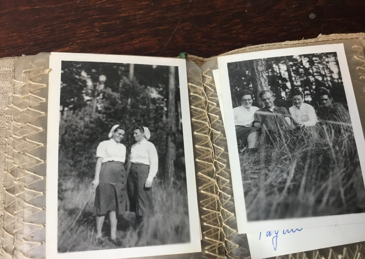 WW11 Hand embroidered German Photo Album with 25 Photos