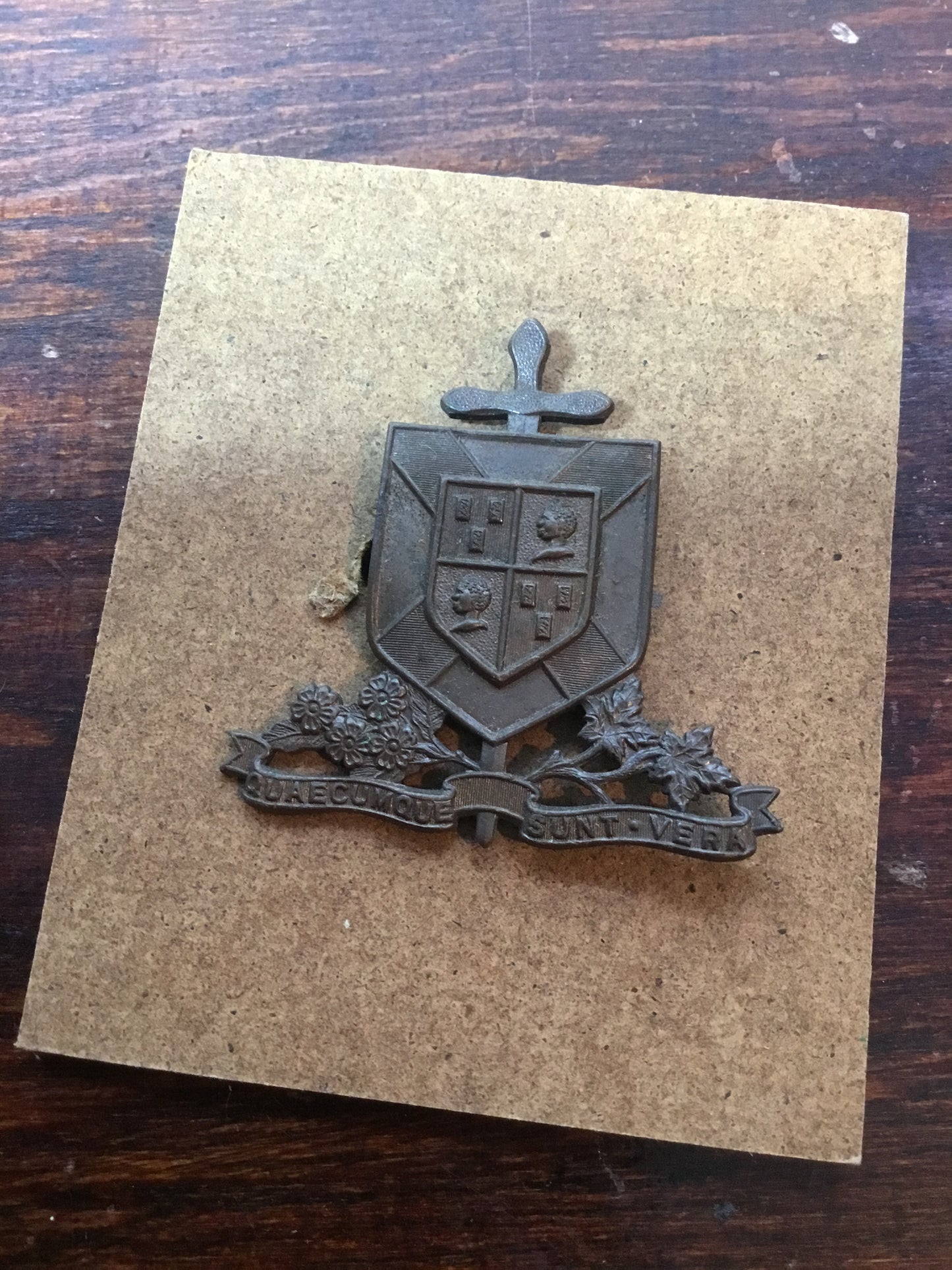 WW2 Canadian COTC St.Francis Xavier Cap Badge