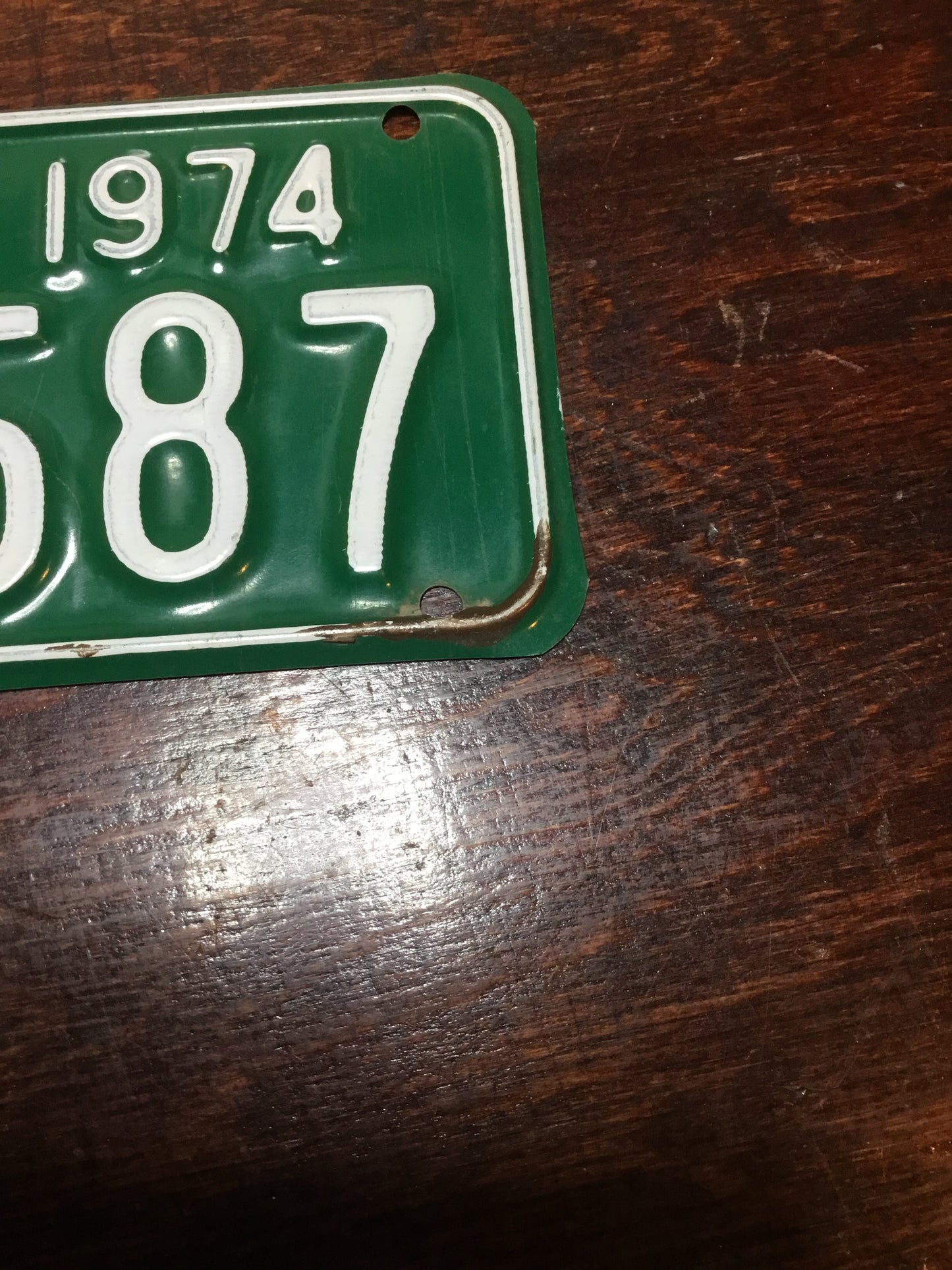 1974 Ontario Motorcycle License Plate