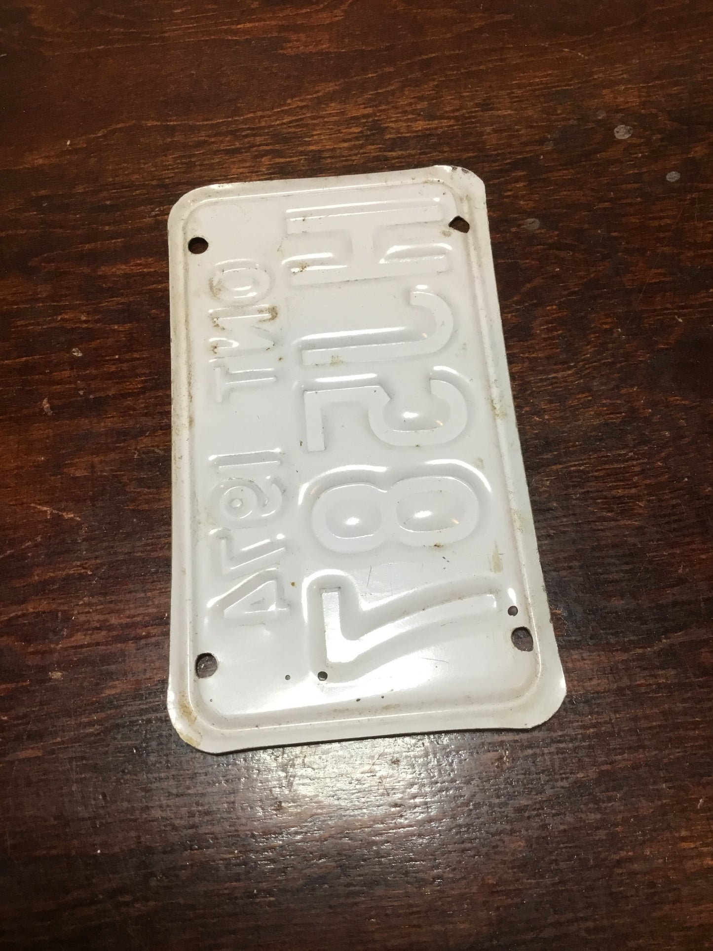 1974 Ontario Motorcycle License Plate