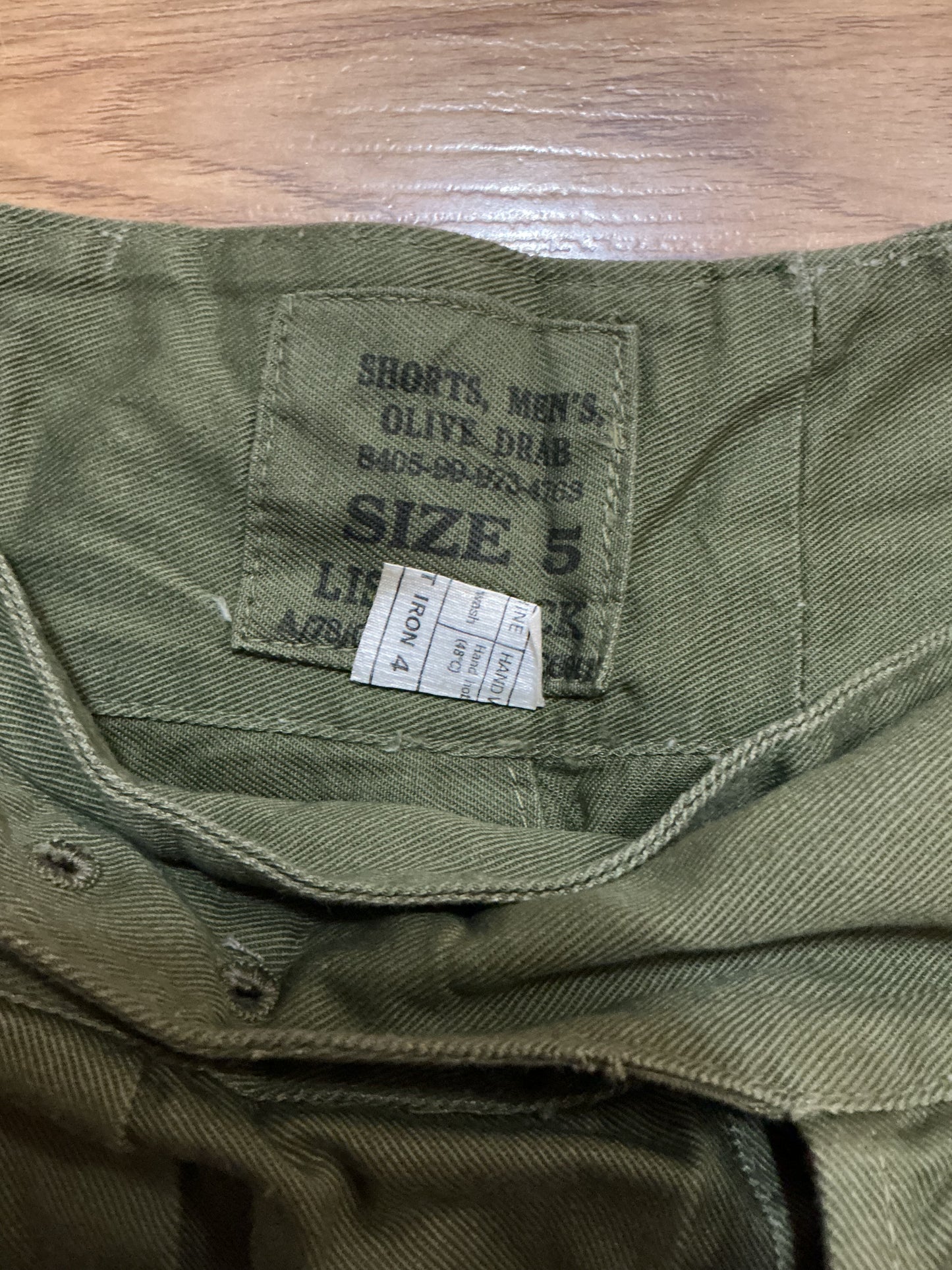 1950s-60s British Olive Drab Shorts waist 30