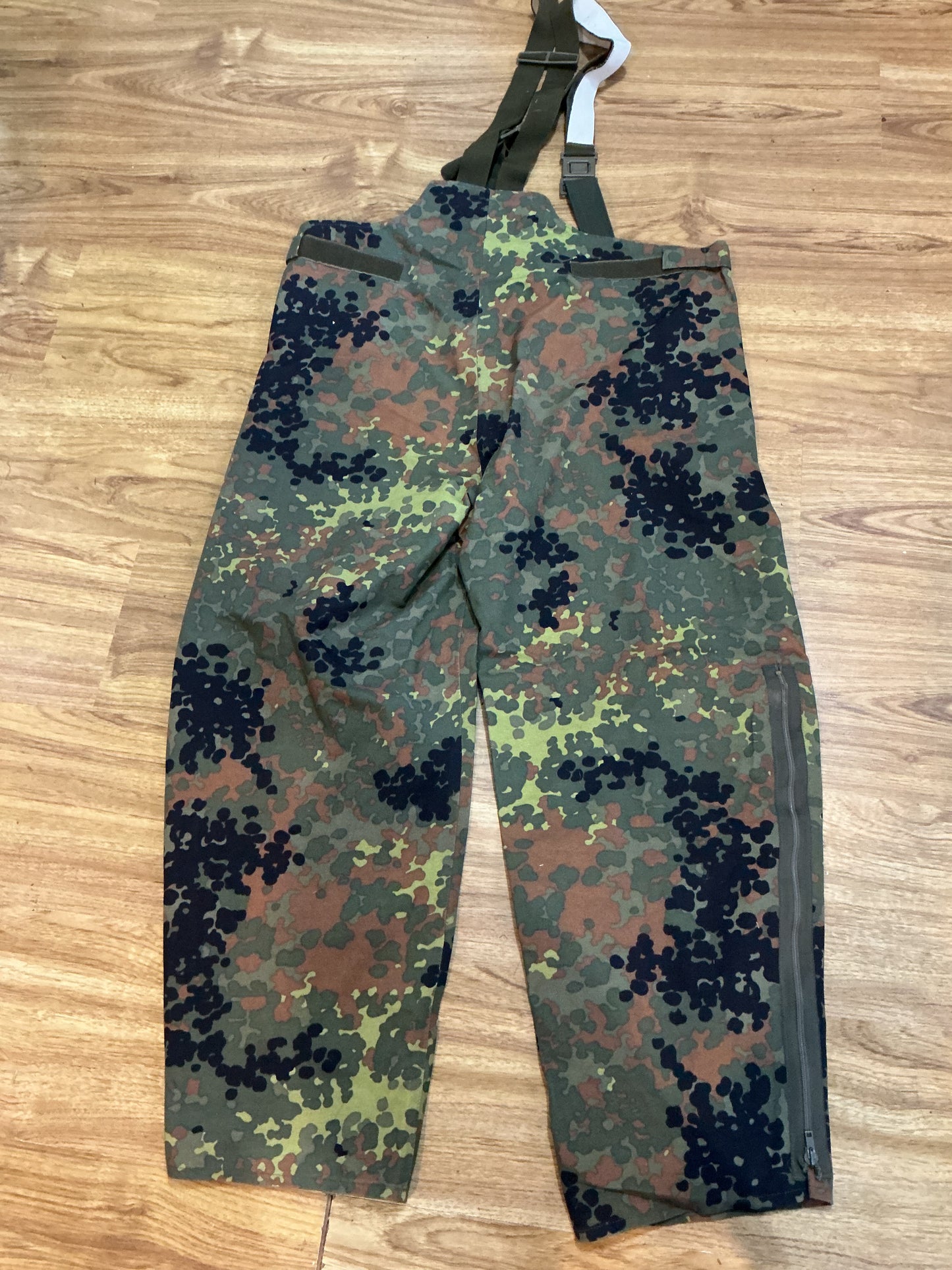 German Flecktarn Pattern Wet Weather Bib overalls