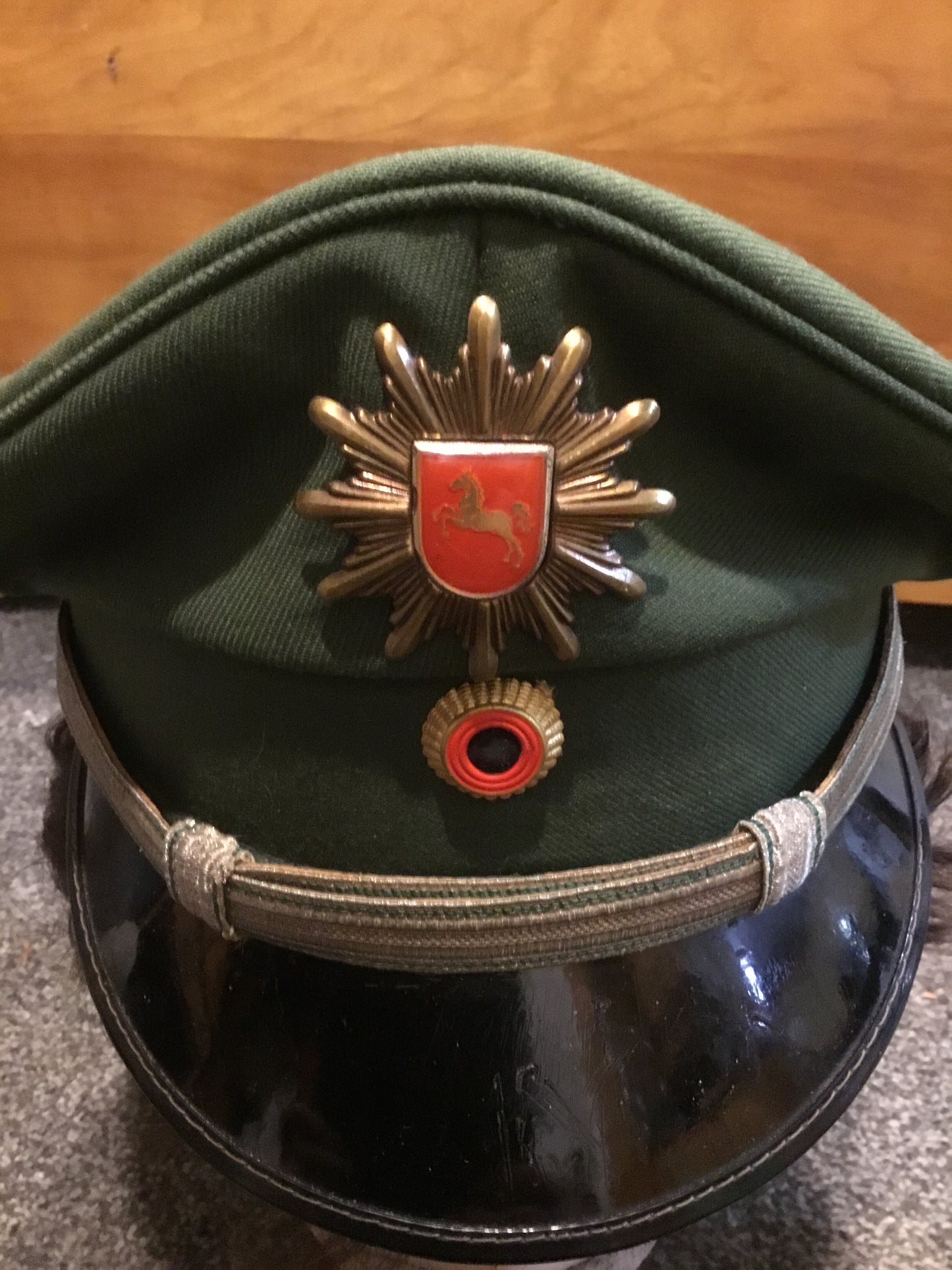 West German Niedersachsen State Police Peak Cap Hat