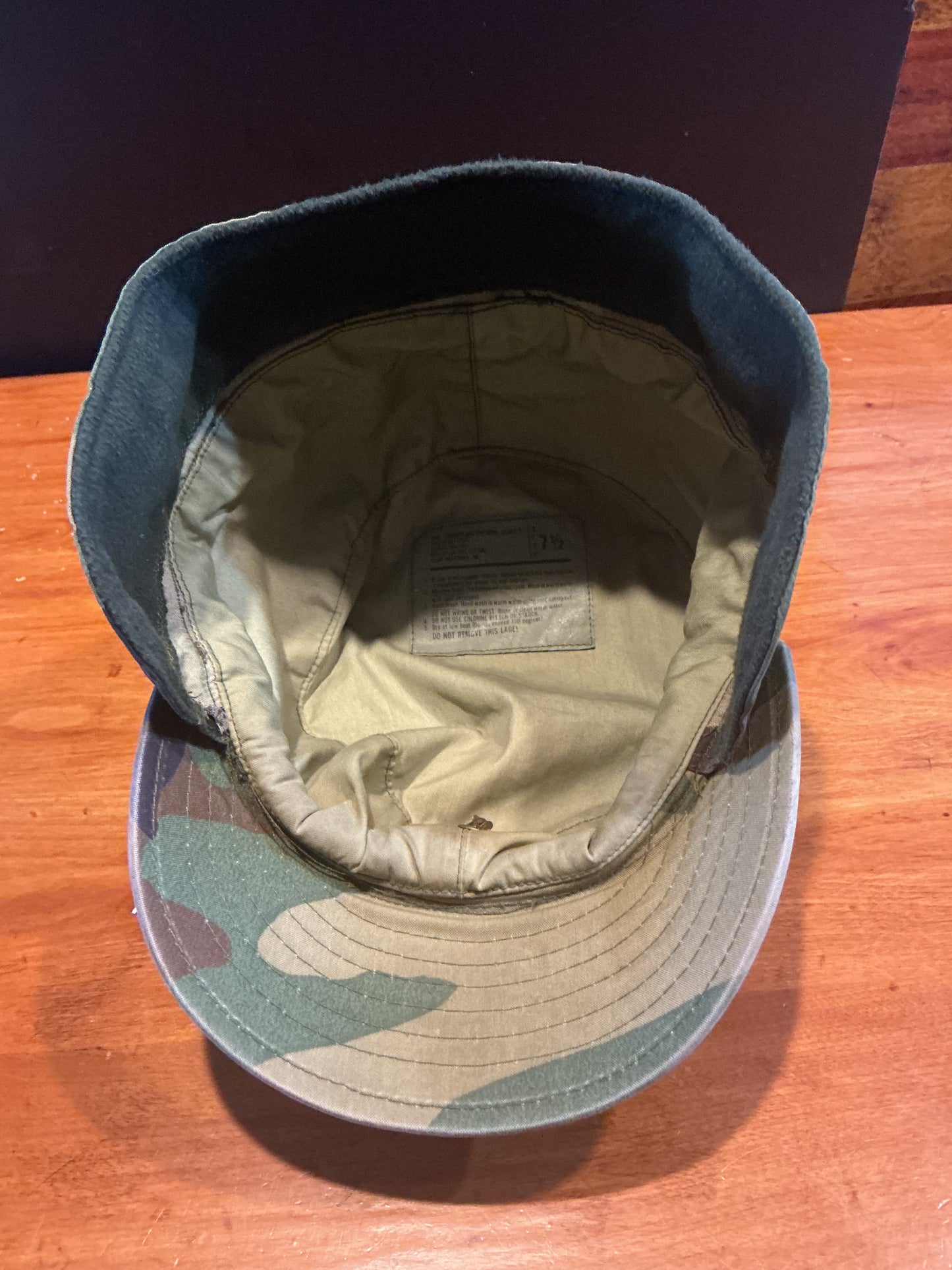Vintage U.S. Woodland Field Cap with second Lieutenant Bar