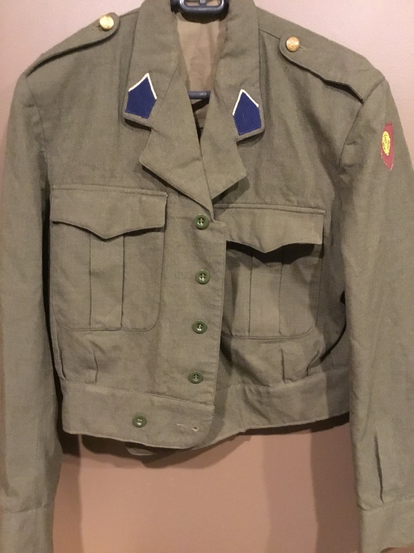 Vintage Belgian Army Battle Dress Tunic 1964