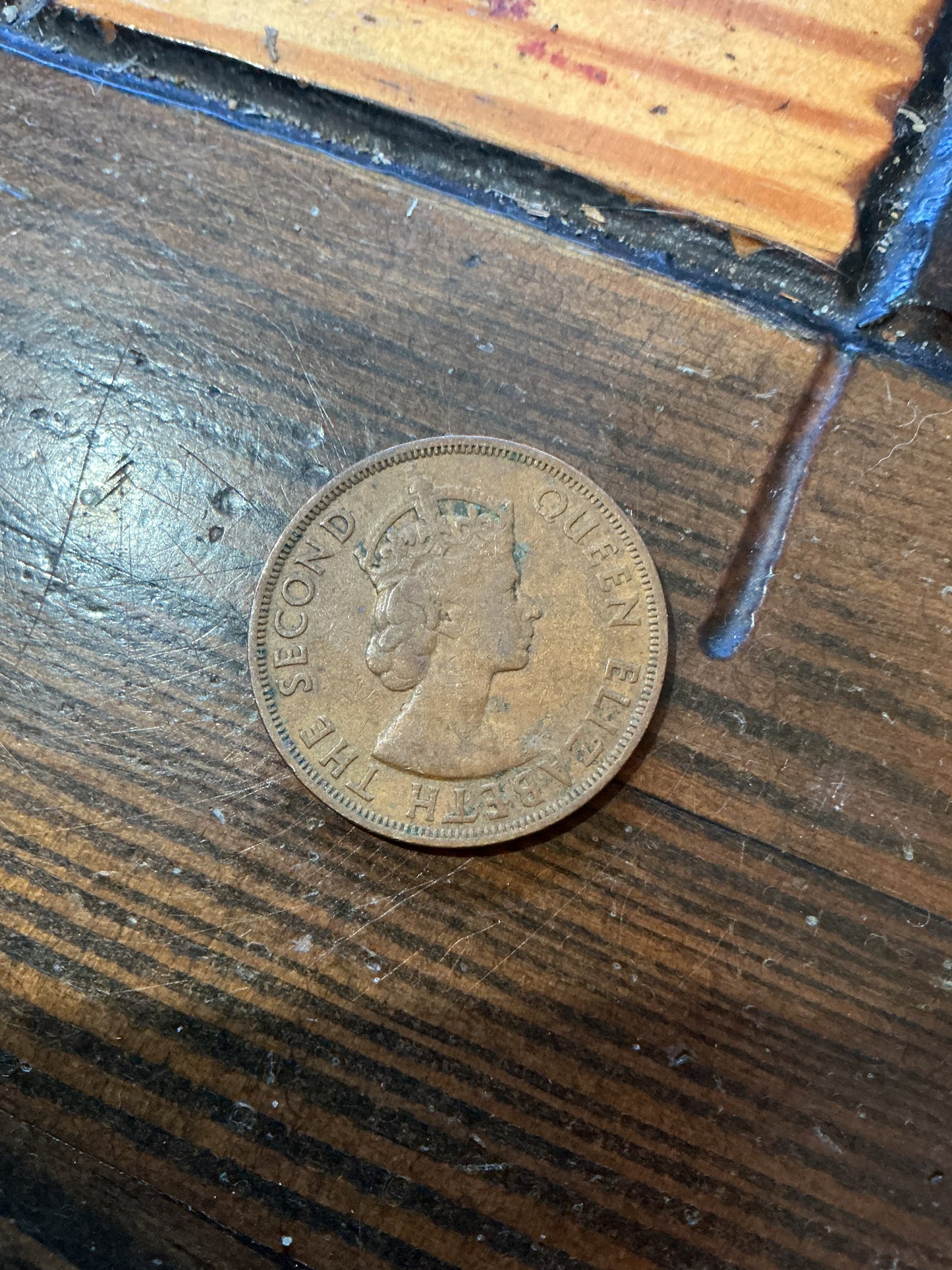 1961 British East CARIBBEAN Territories Two Cent Coin