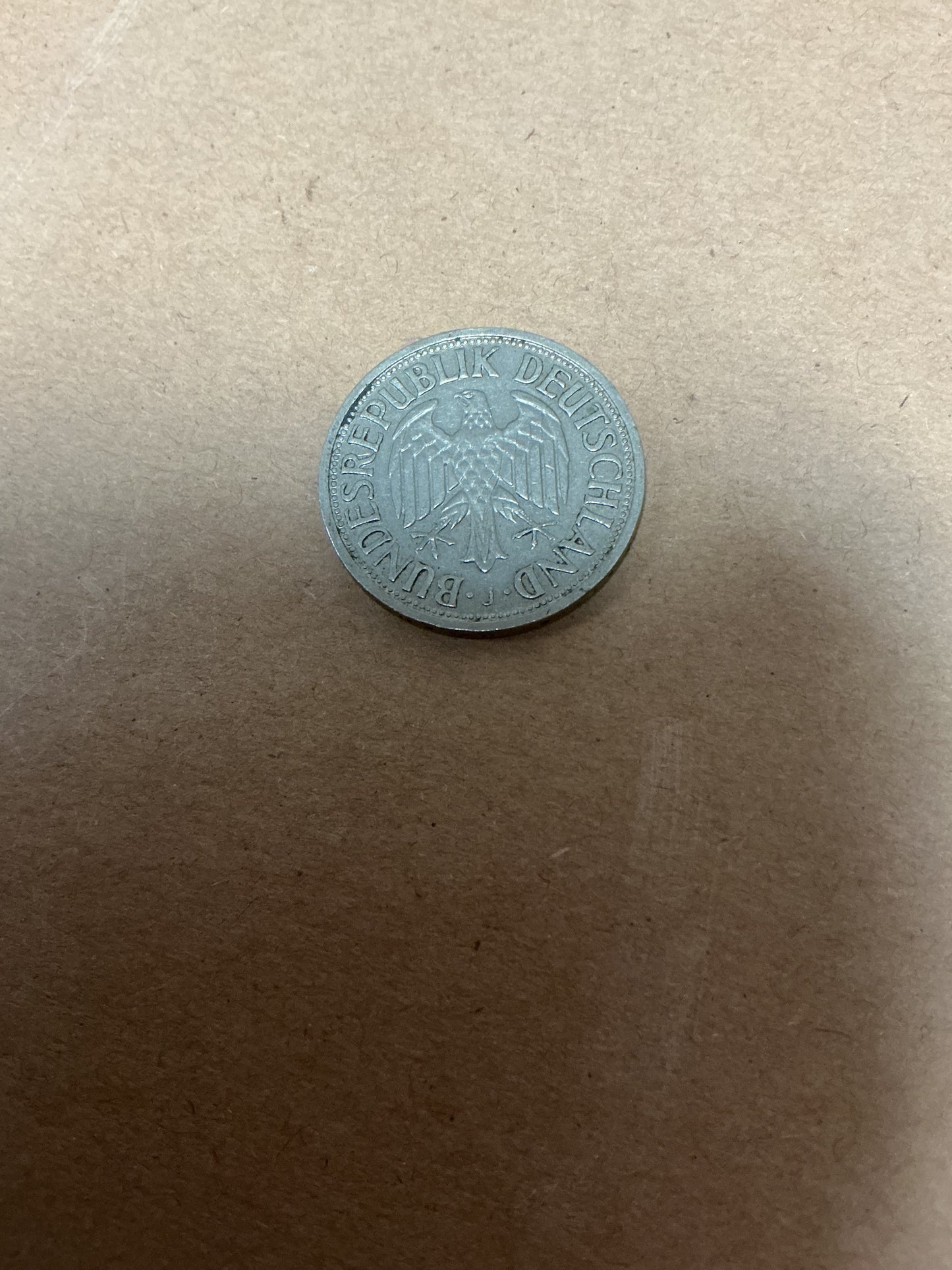 1961 German 1 Deutsche Mark J Marked