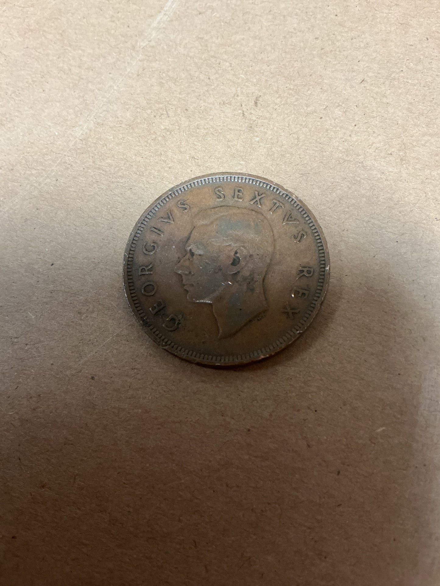 1952 George VI South African Bronze Penny