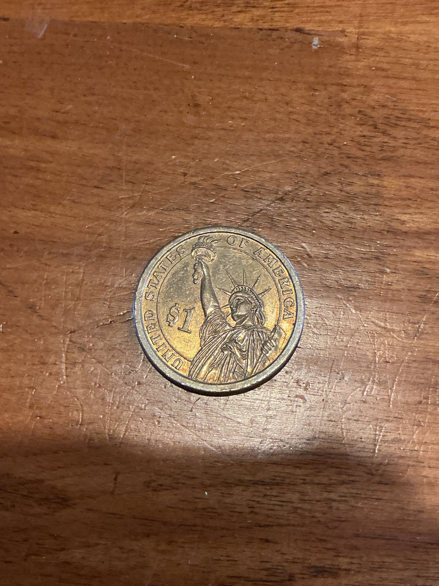 2008 P Presidential Dollars : Martin Van Buren Golden Dollar