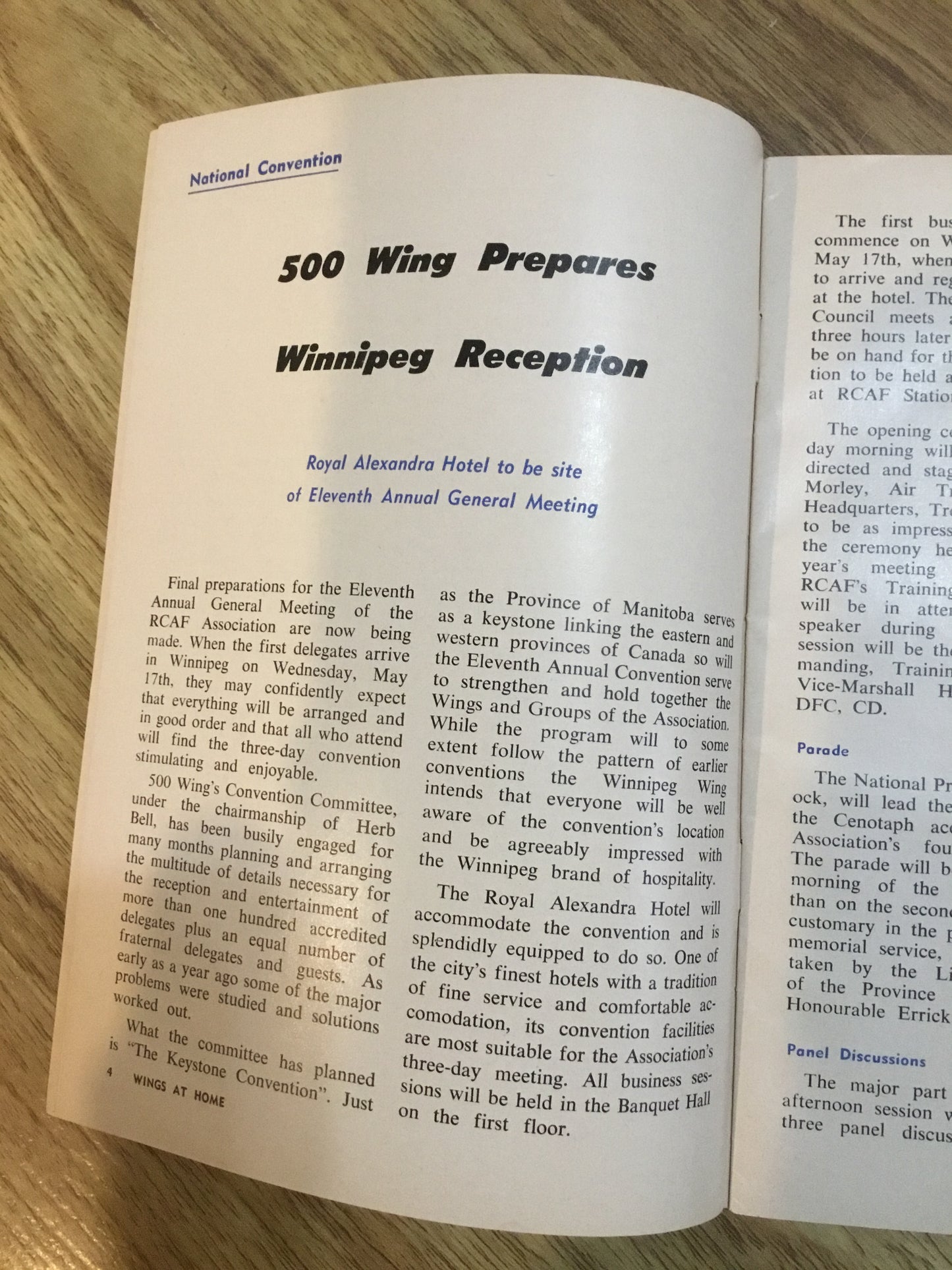 1961 Wings at Home , Booklet