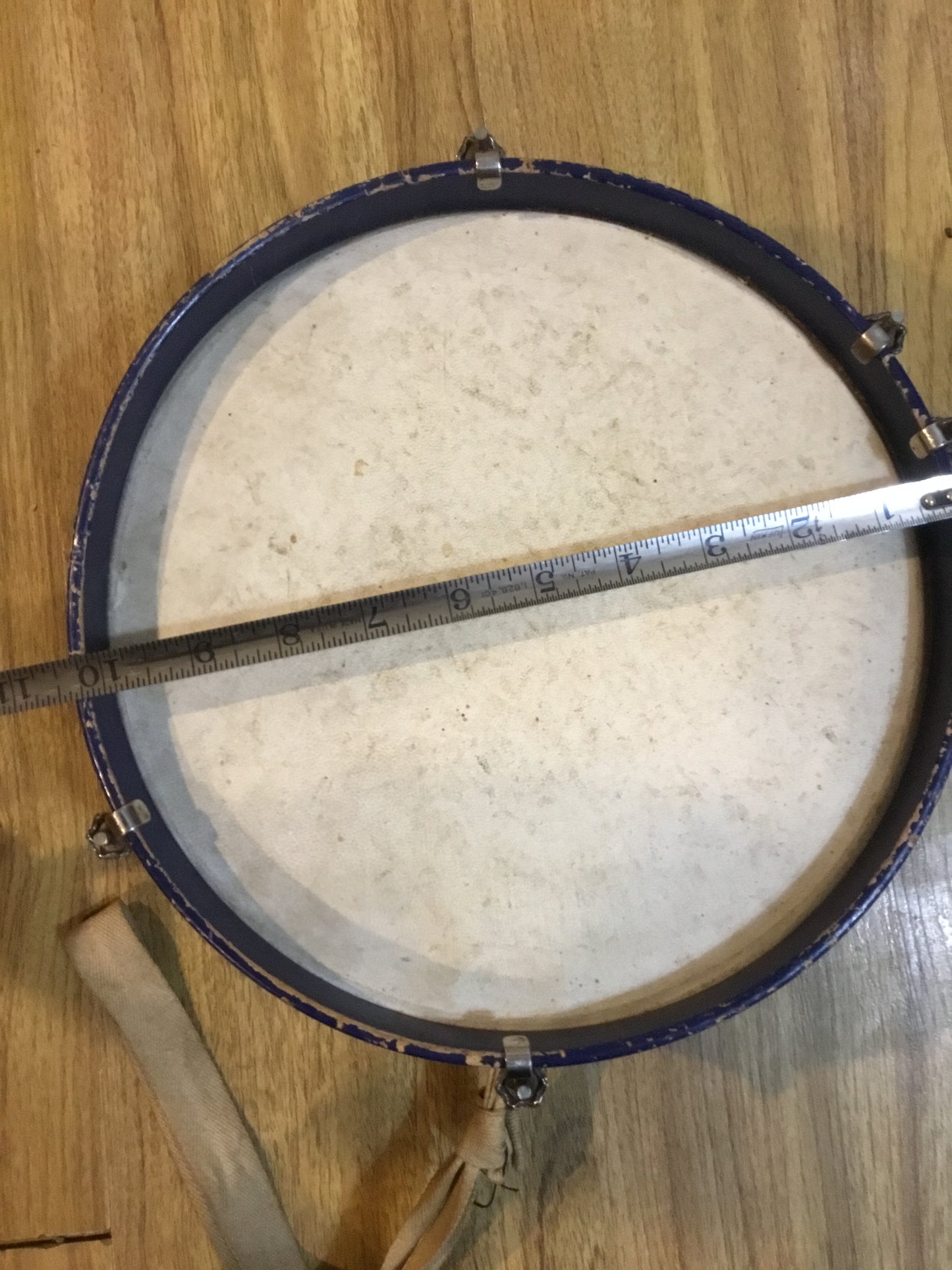 Vintage snare Drum , made with wood , Stamped Waterloo