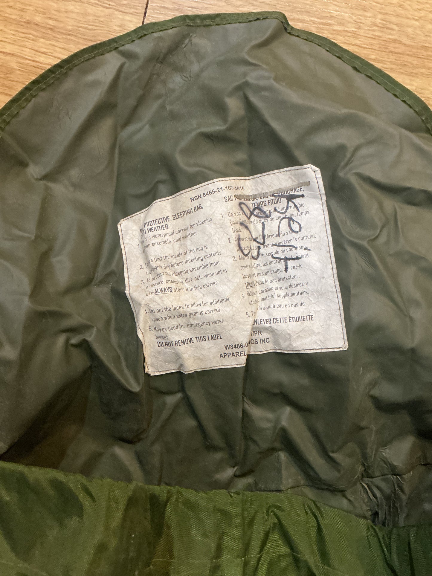 Canadian Military Compression Bag , Sleeping bag carrier