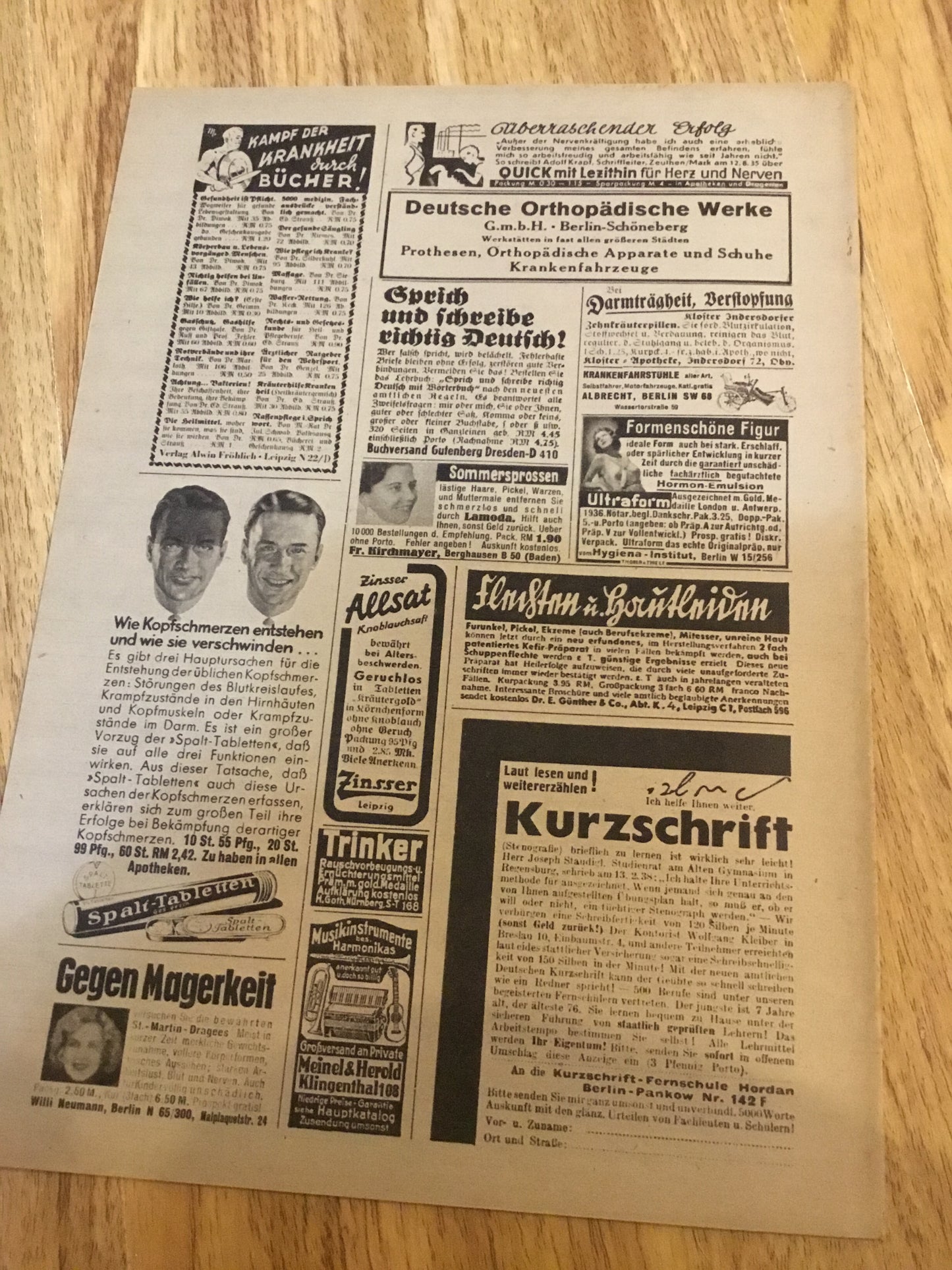 German war casualty supplies Magazine 1940