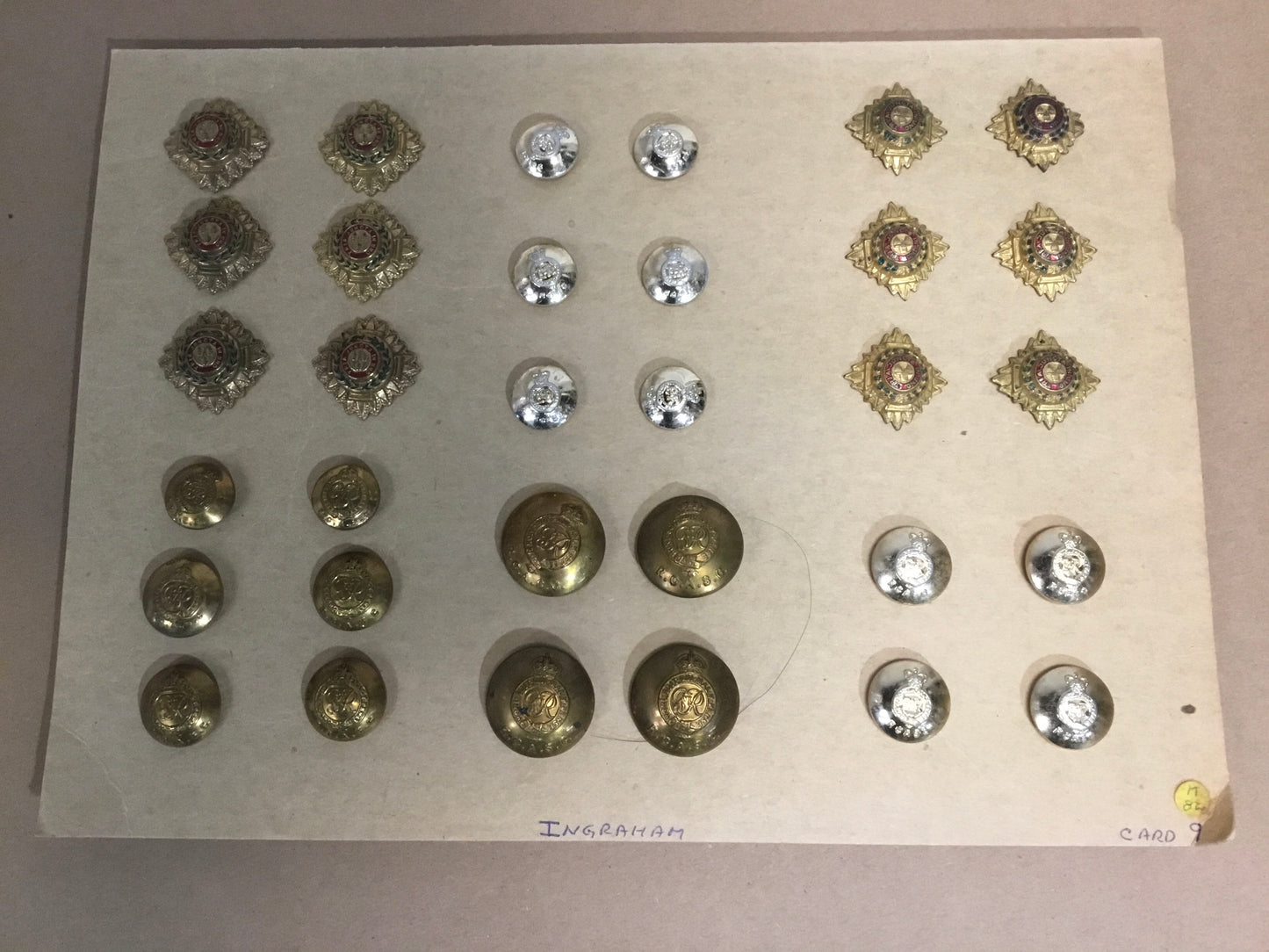 WW11 Buttons and Pips Royal Canadian Army Service Corps