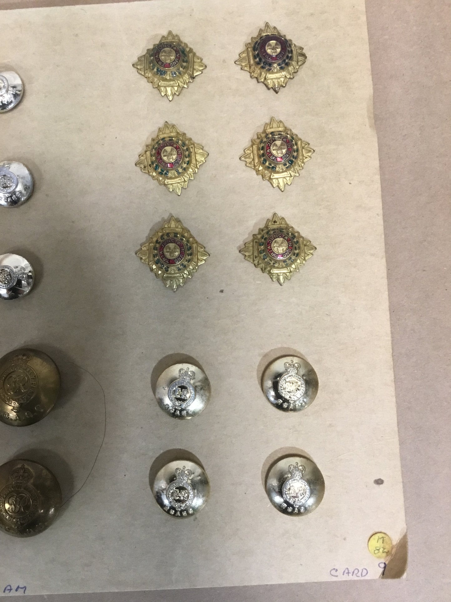 WW11 Buttons and Pips Royal Canadian Army Service Corps
