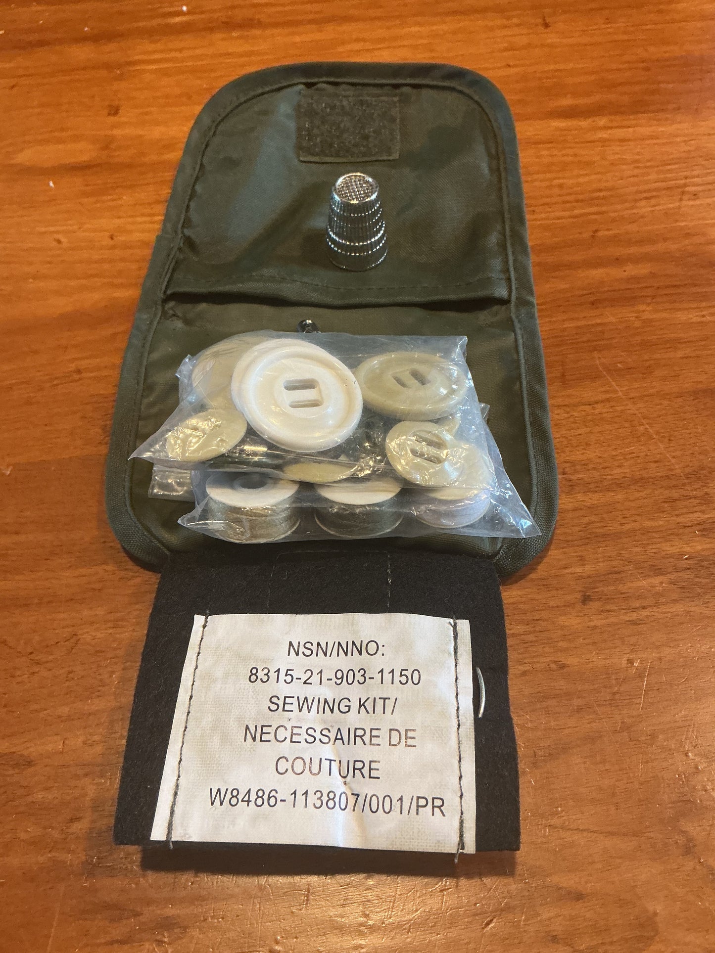 Military Sewing Kit with Pouch