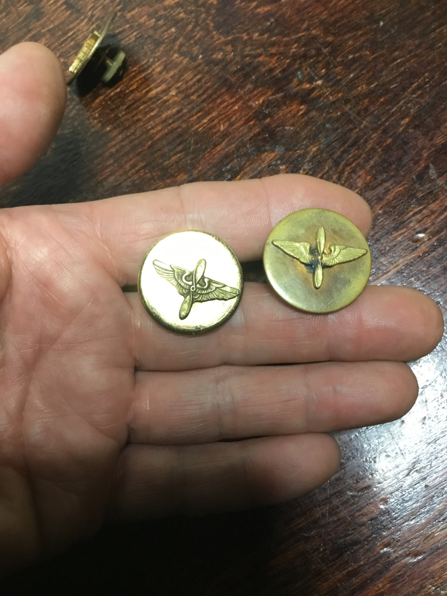 3 WW2 USAF Enlisted Collar Pin