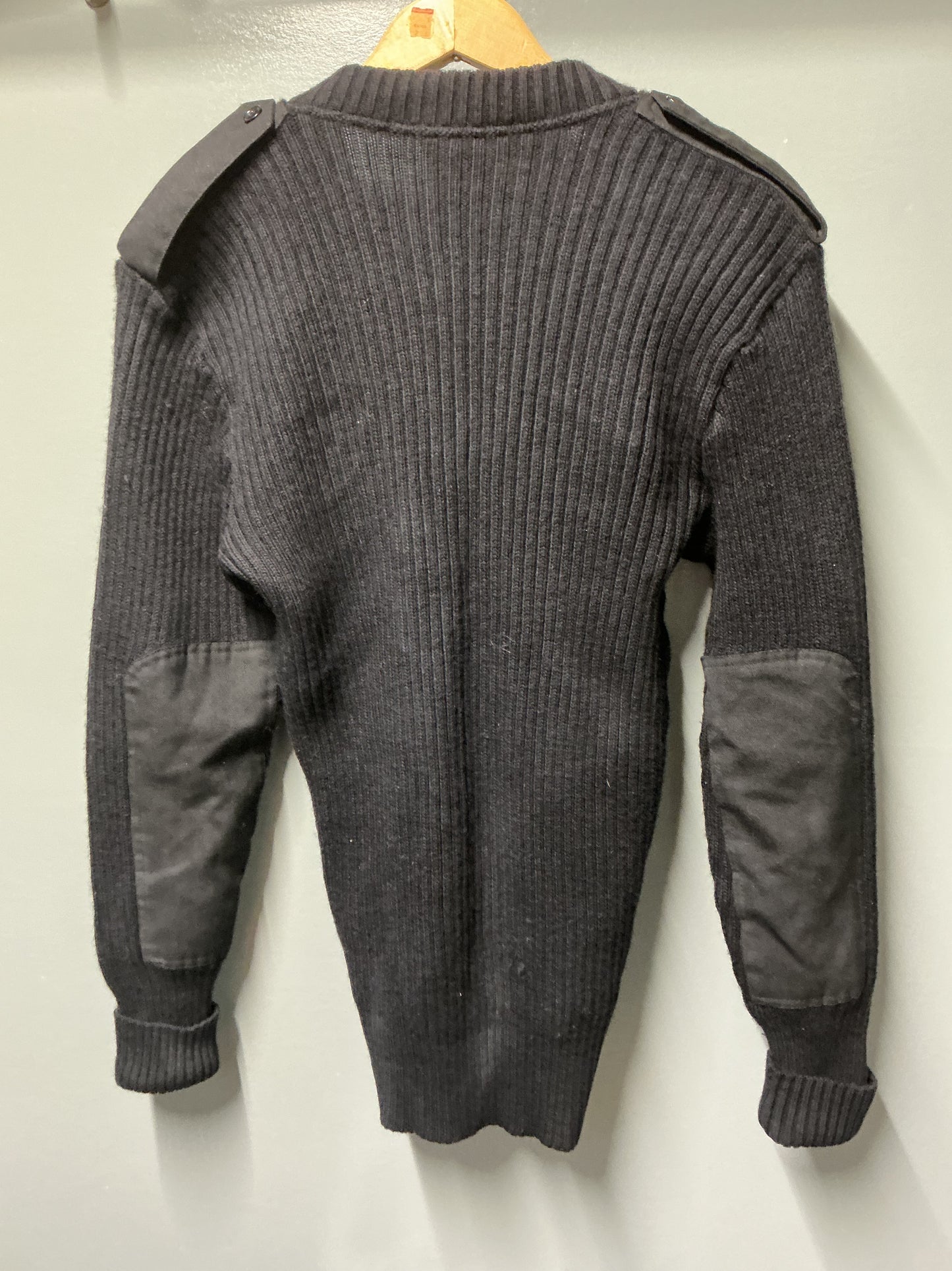 Canadian Navy BLACK Wool Sweater Chest 46 Large