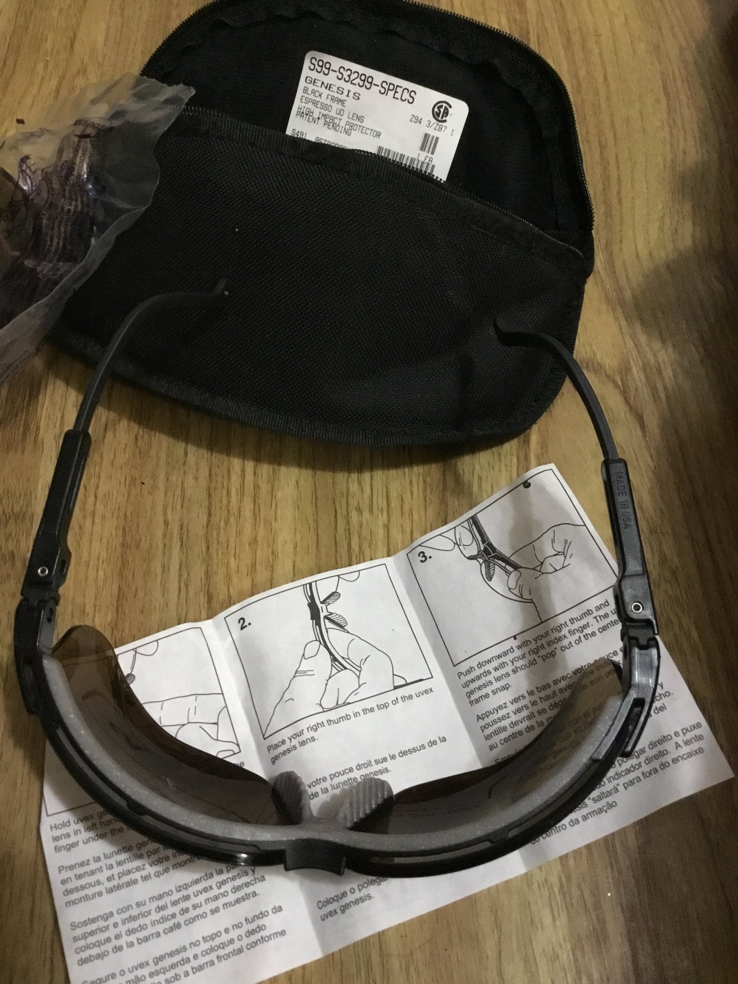 Military Uvex High Impact Safety Glasses