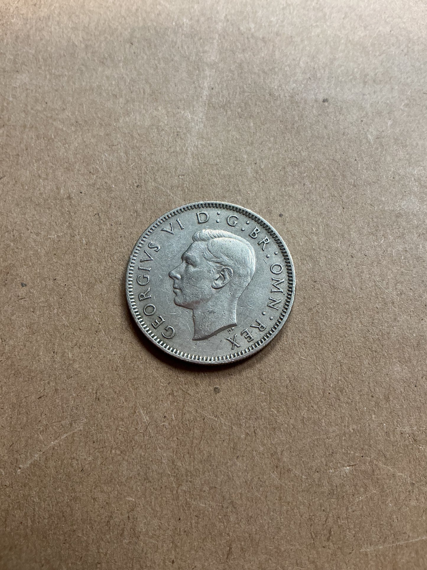 1947 UNITED KINGDOM, ONE SHILLING COIN