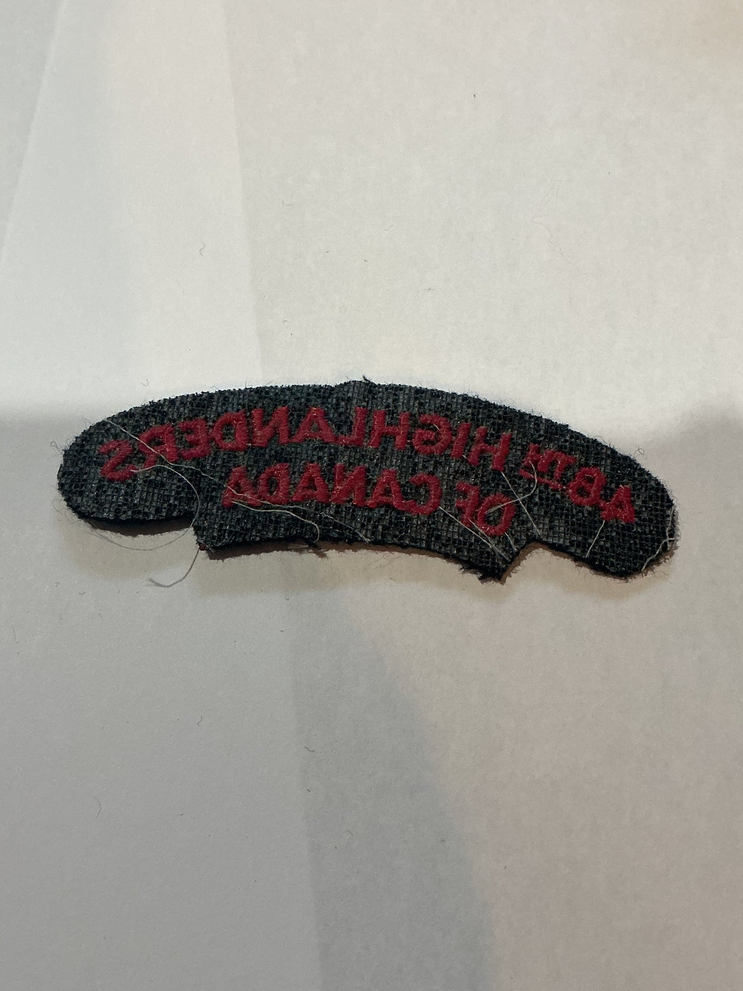 CANADA 48TH HIGHLANDERS SHOULDER FLASH