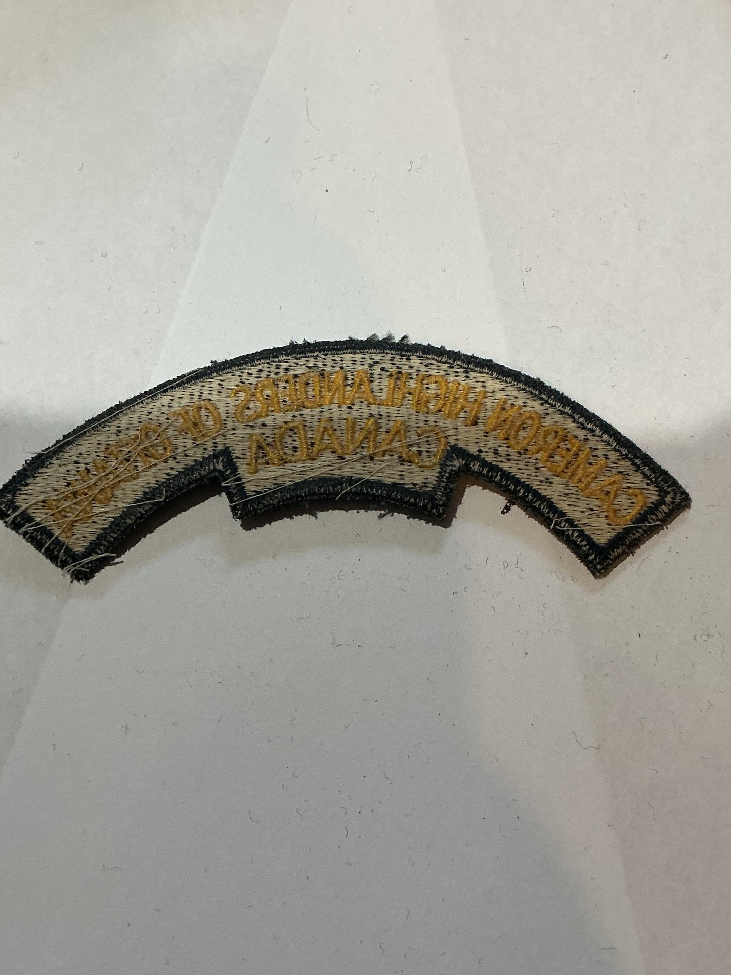Canadian Cameron Highlanders of Ottawa Shoulder Flash