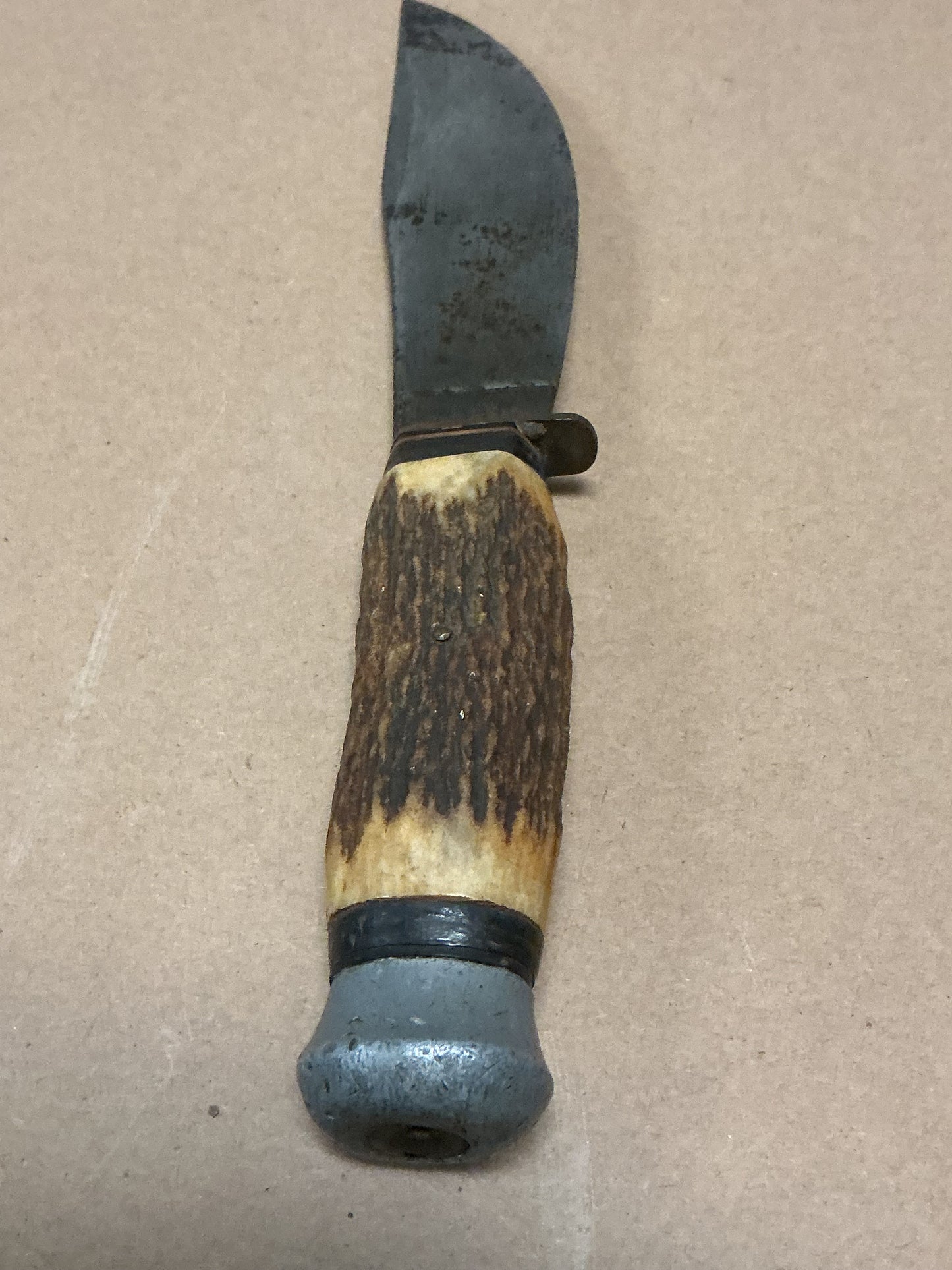 Vintage Premier Brand Hunting Knife , Bone Handle