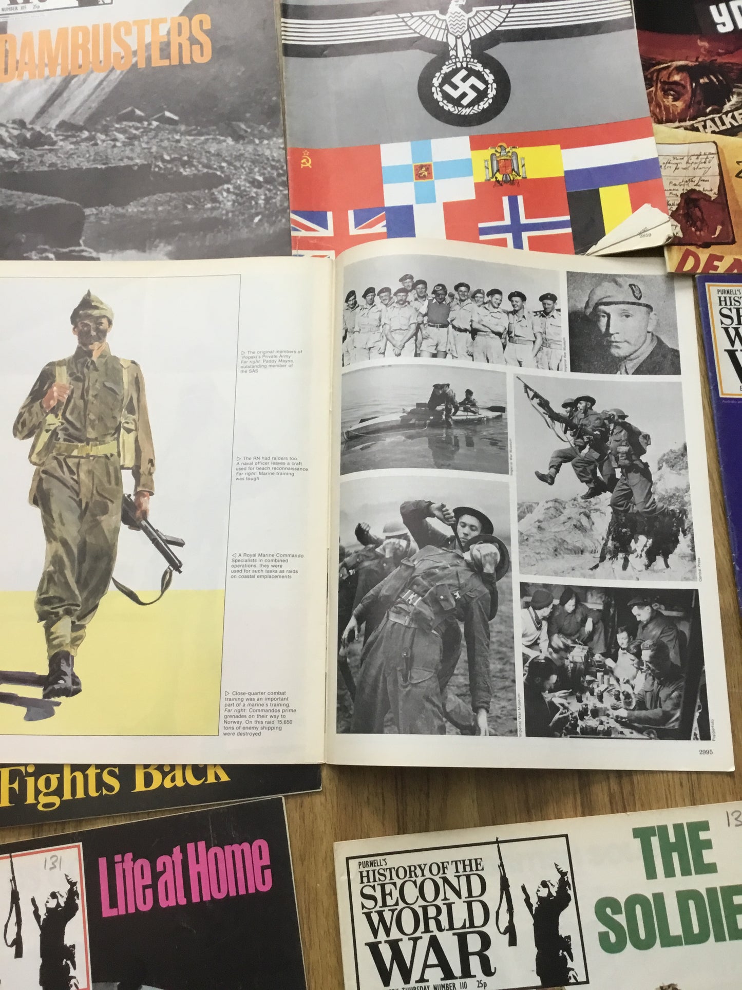 Lot of 10 number 102 to 112 ;PURNELL’S HISTORY OF THE SECOND WORLD WAR Magazines .