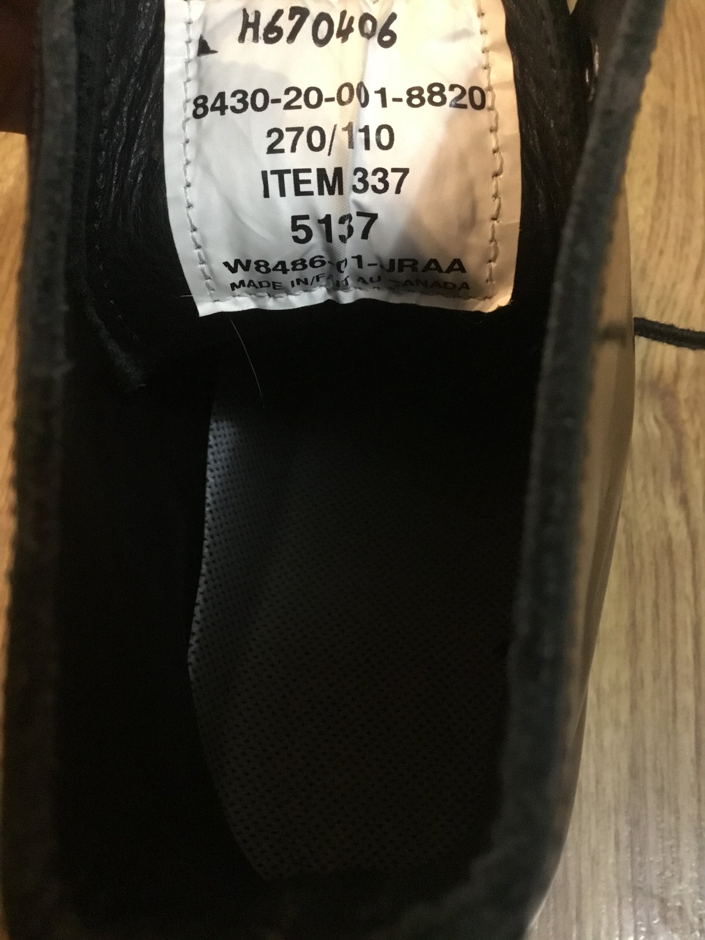 Canadian Forces Steel Toe Ankle Boots Size 10