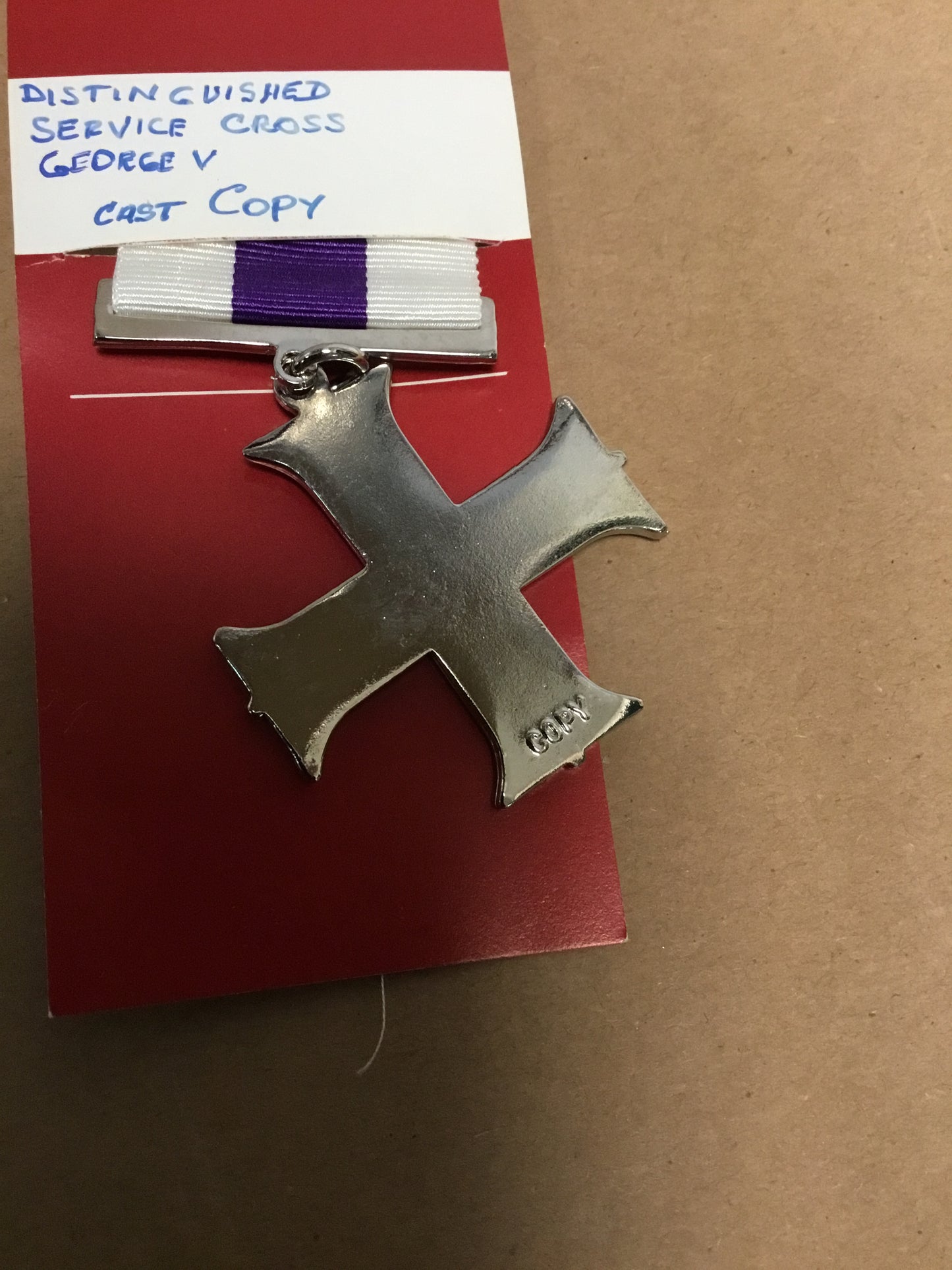 Reproduction distinguished service cross , British George V