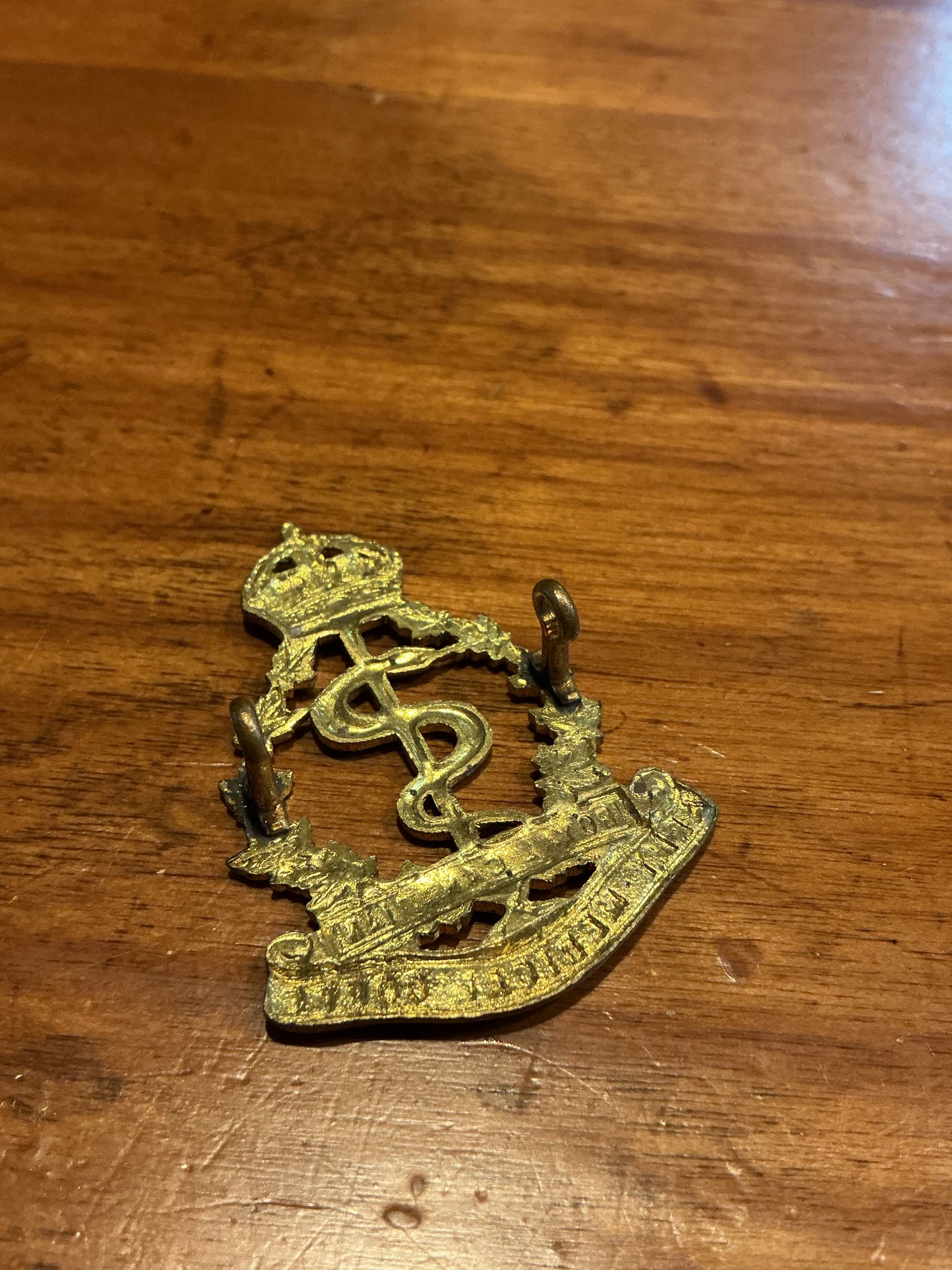 King’s Crown Royal Canadian Army Medical Corp Hat Badge