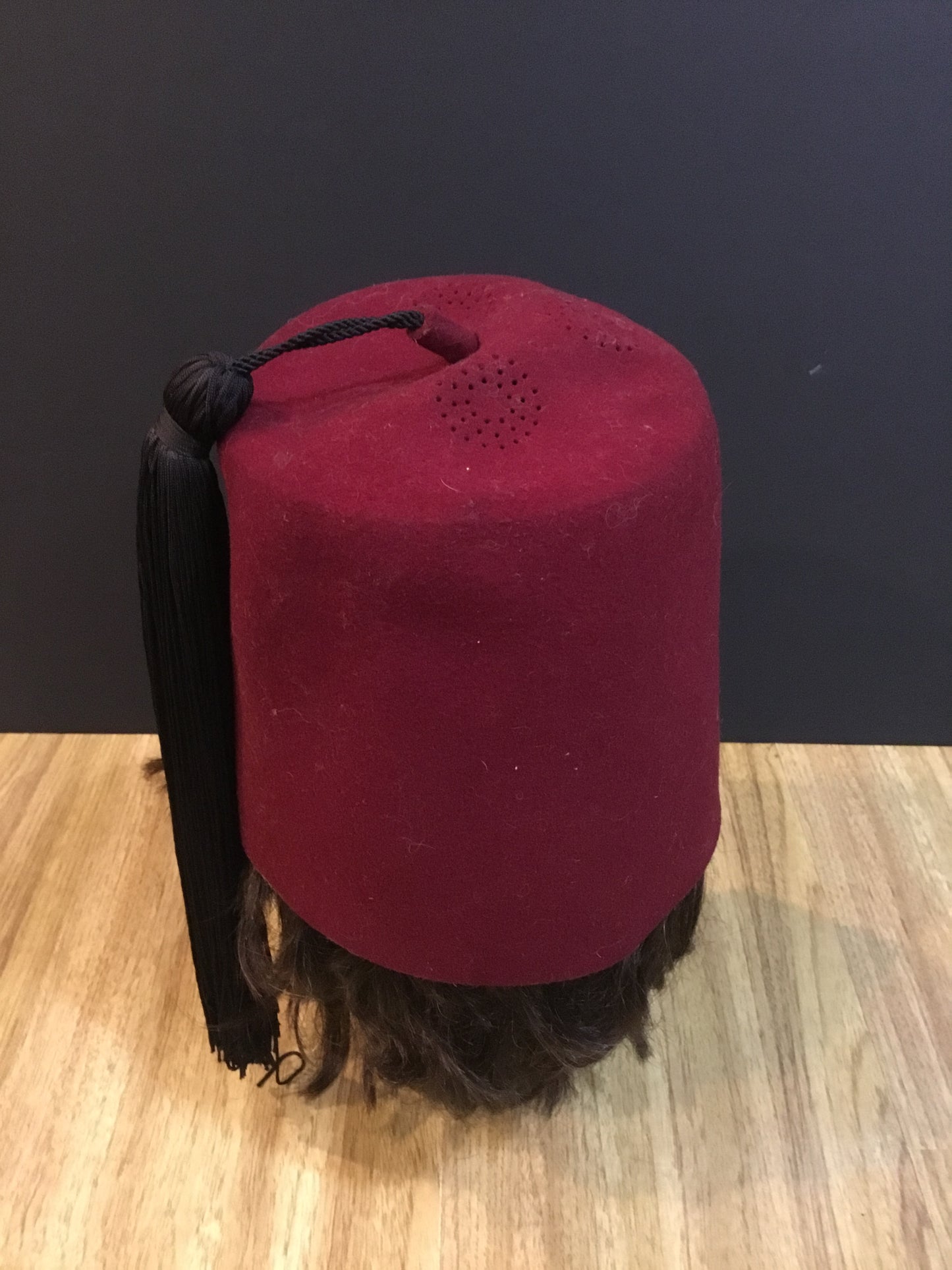 Vintage Shrine Fez Hat with Gold bullion Thread , Luxor