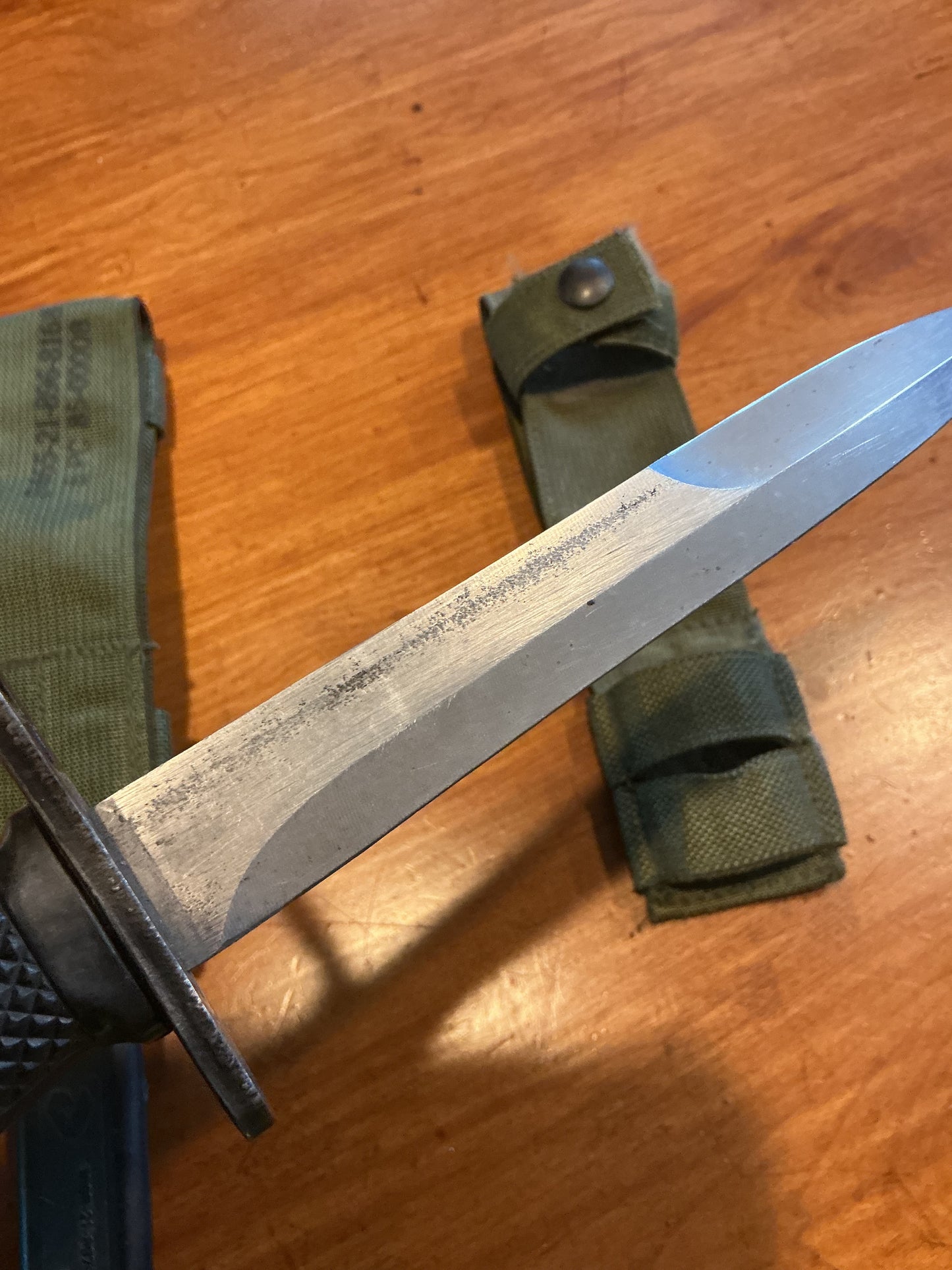 Vintage Canadian Forces C7 Bayonet with Frog