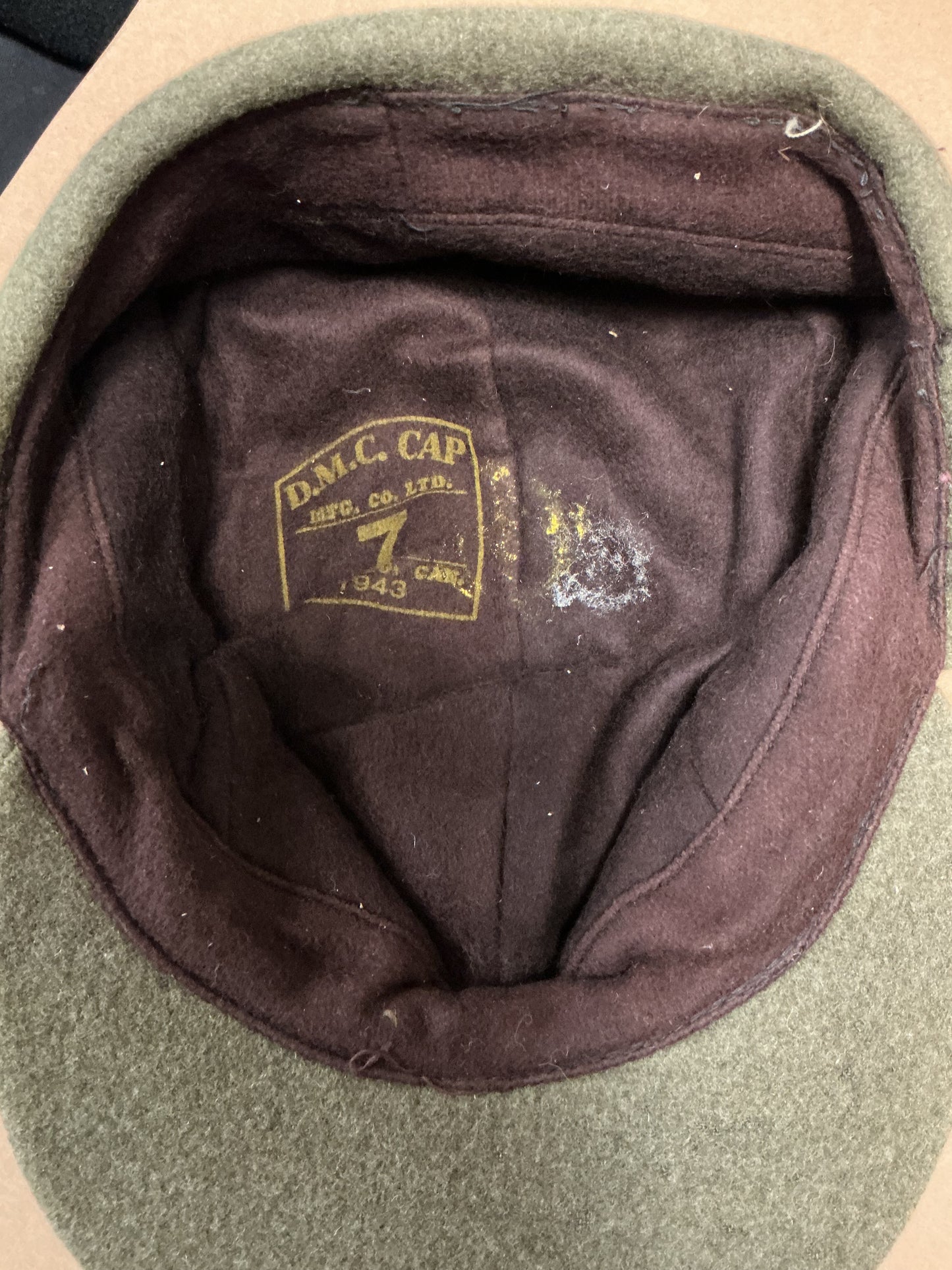 1943 Dated Canadian Winter Cap with World War Two General list Badge