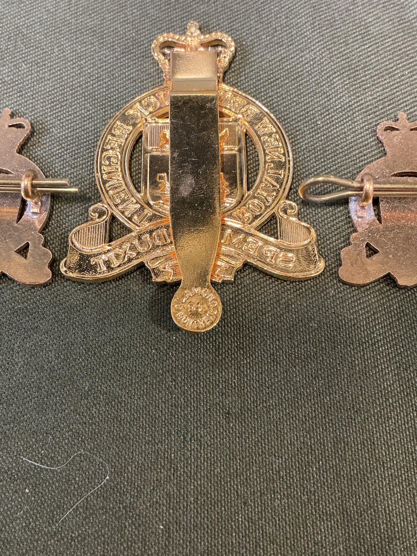Royal New Brunswick Regiment Hat Badge and Collar Badges