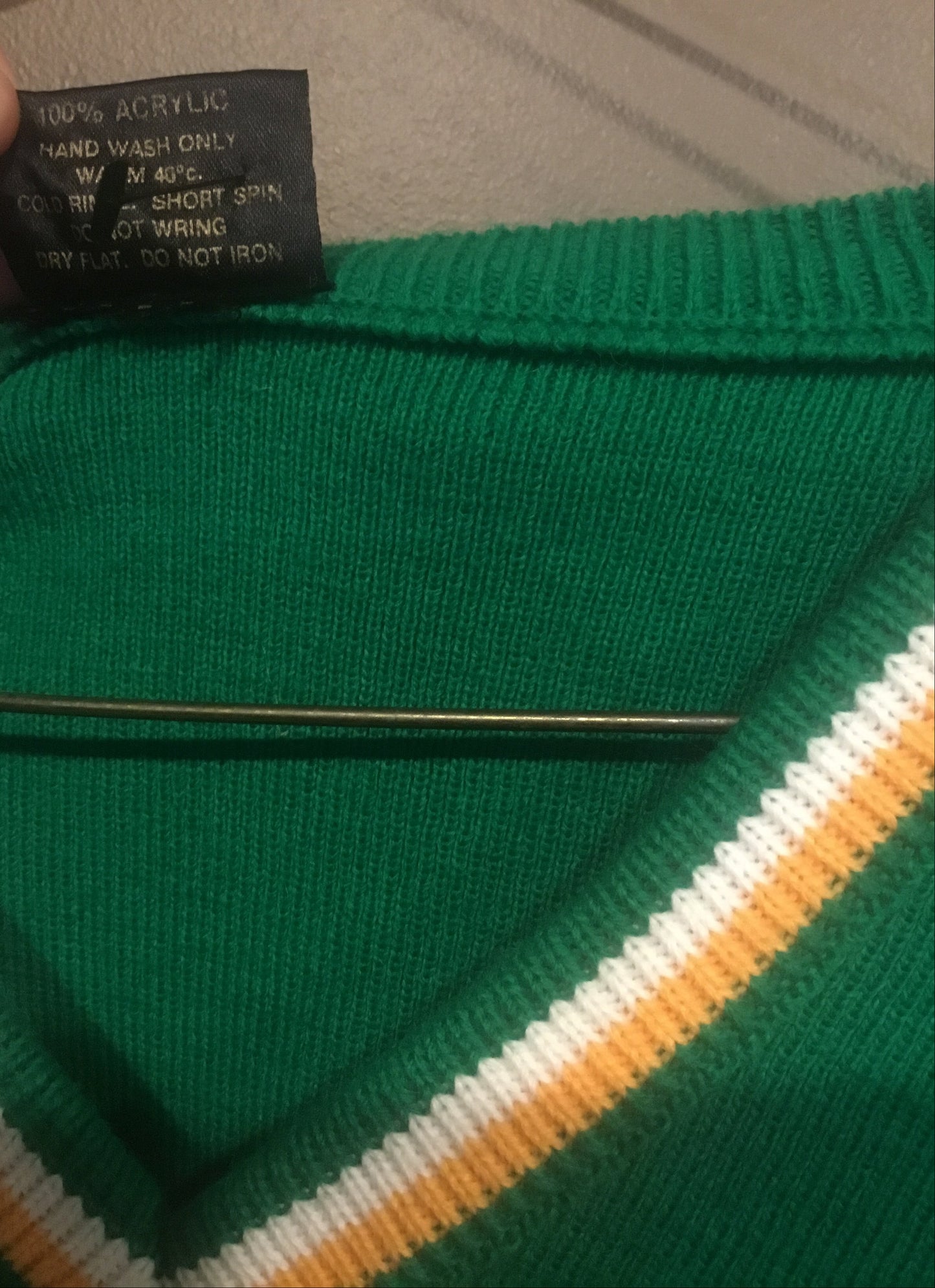 Vintage Irish Green Sweater , Made in Dublin