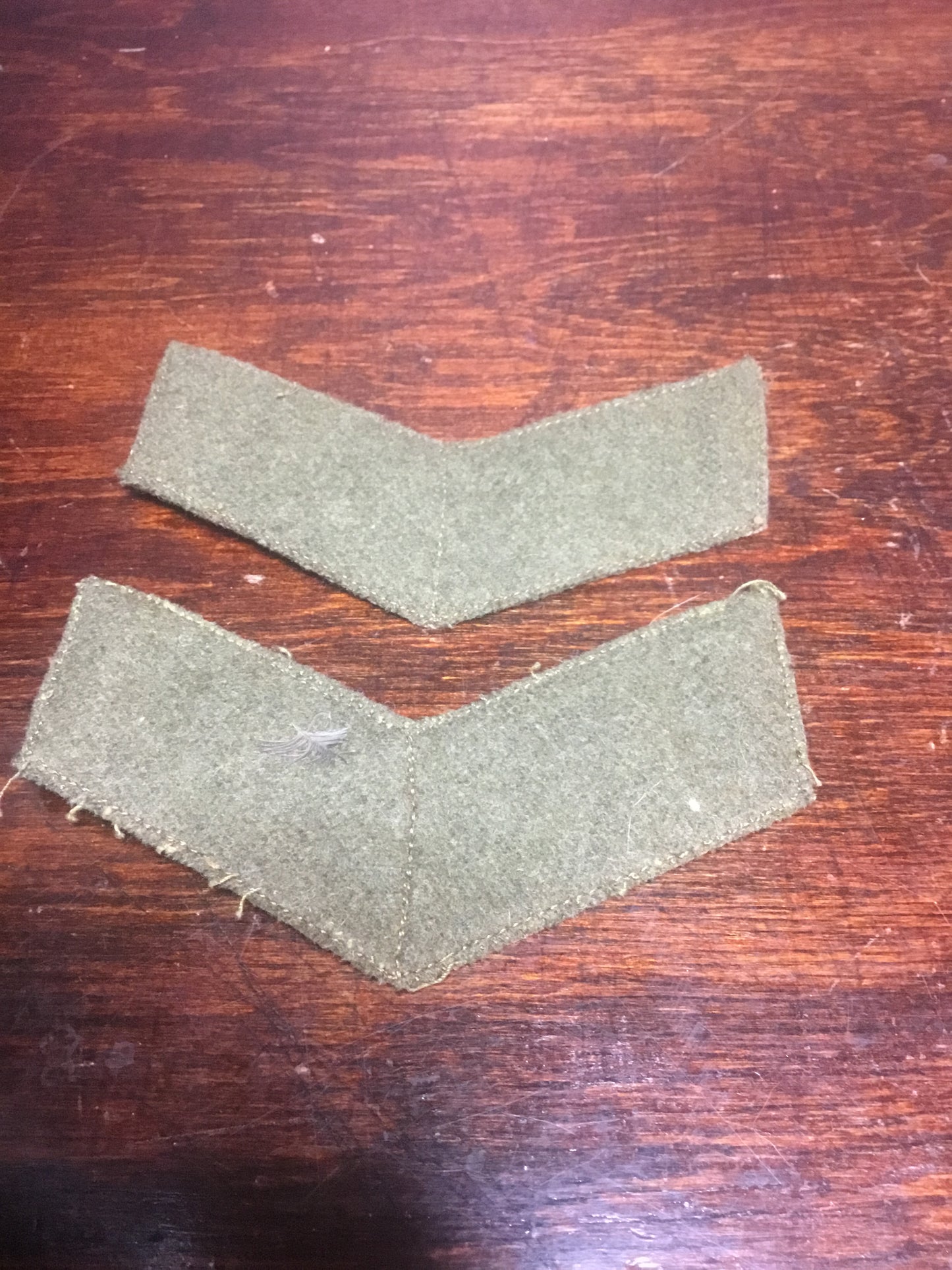 Pair WW11 Canadian sergeant/rank chevrons