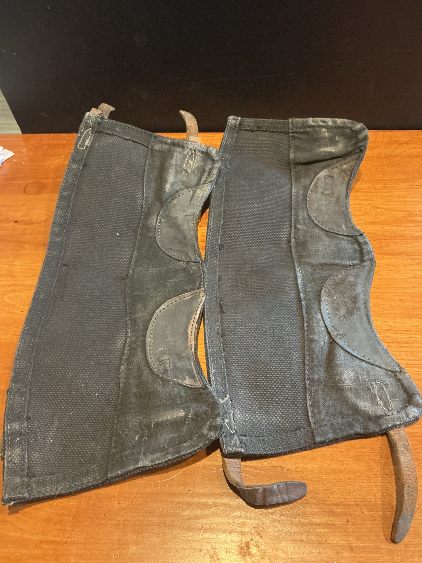 Early Canadian Navy Gaiters with Leather Straps