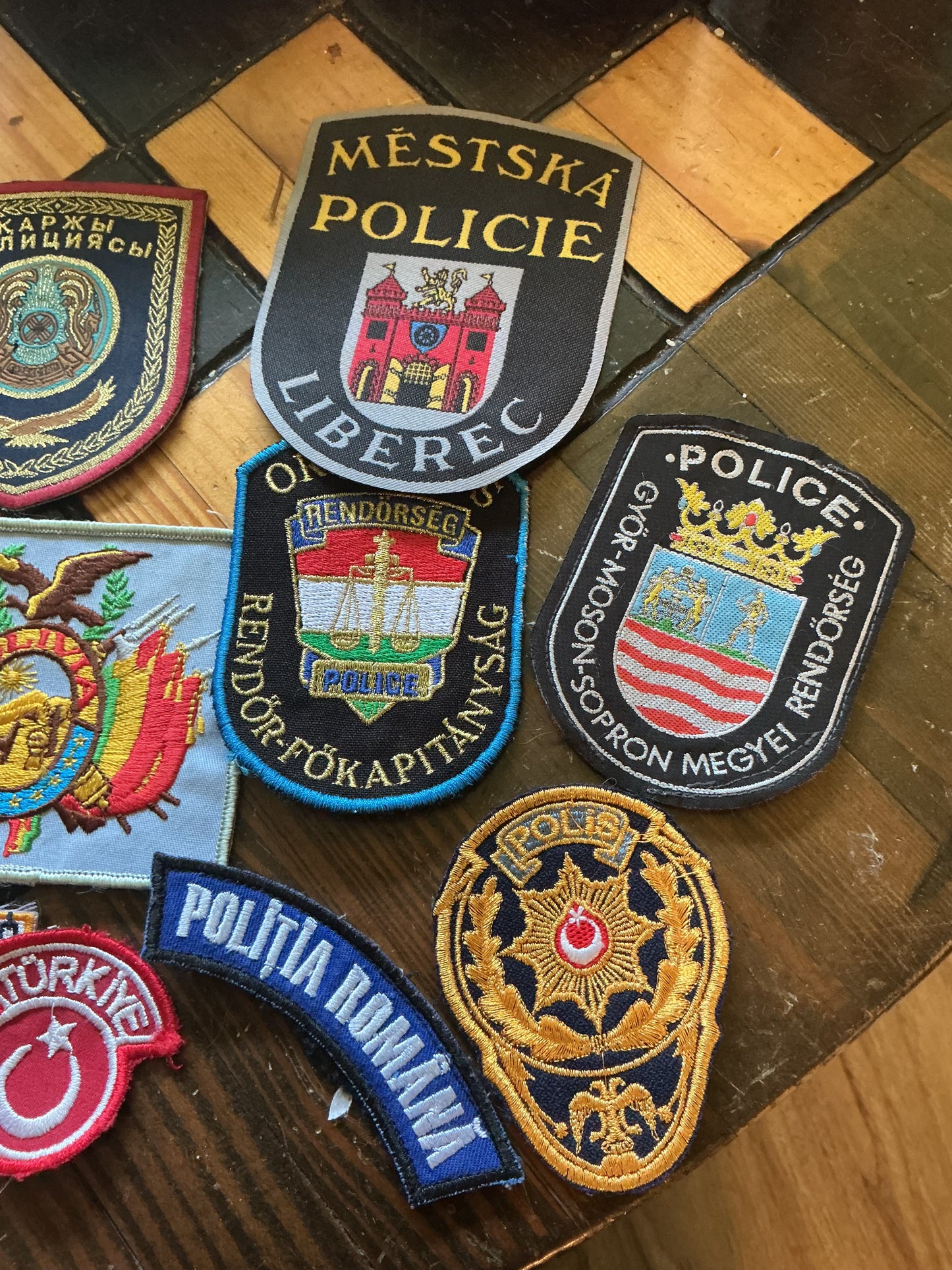 Lot of 13 Middle Eastern or European Police Patches /Insignia