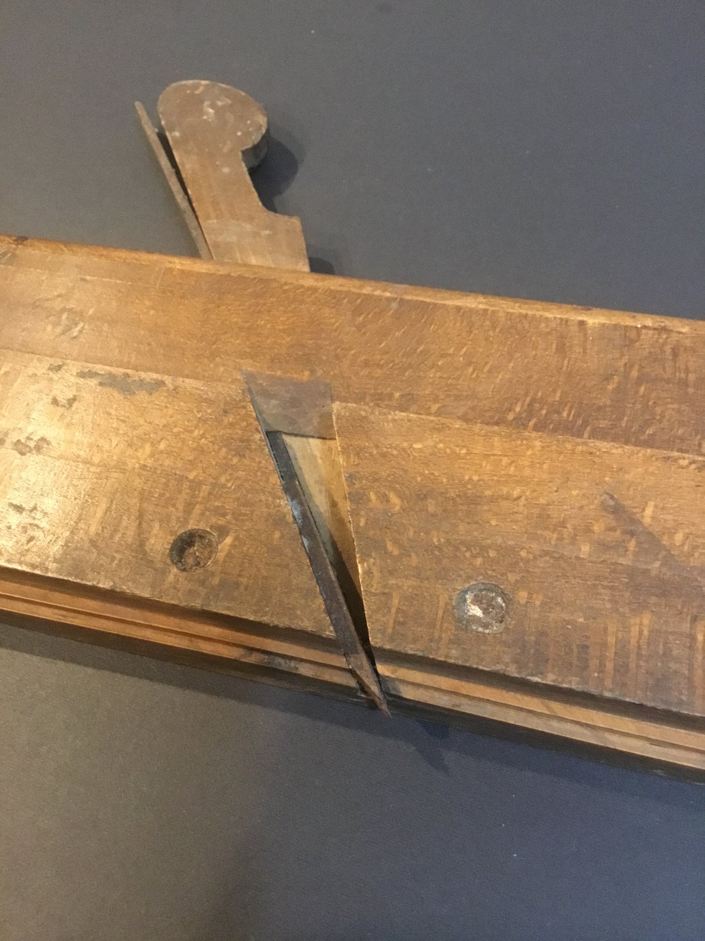 Antique Moulding Plane with Makers Name .