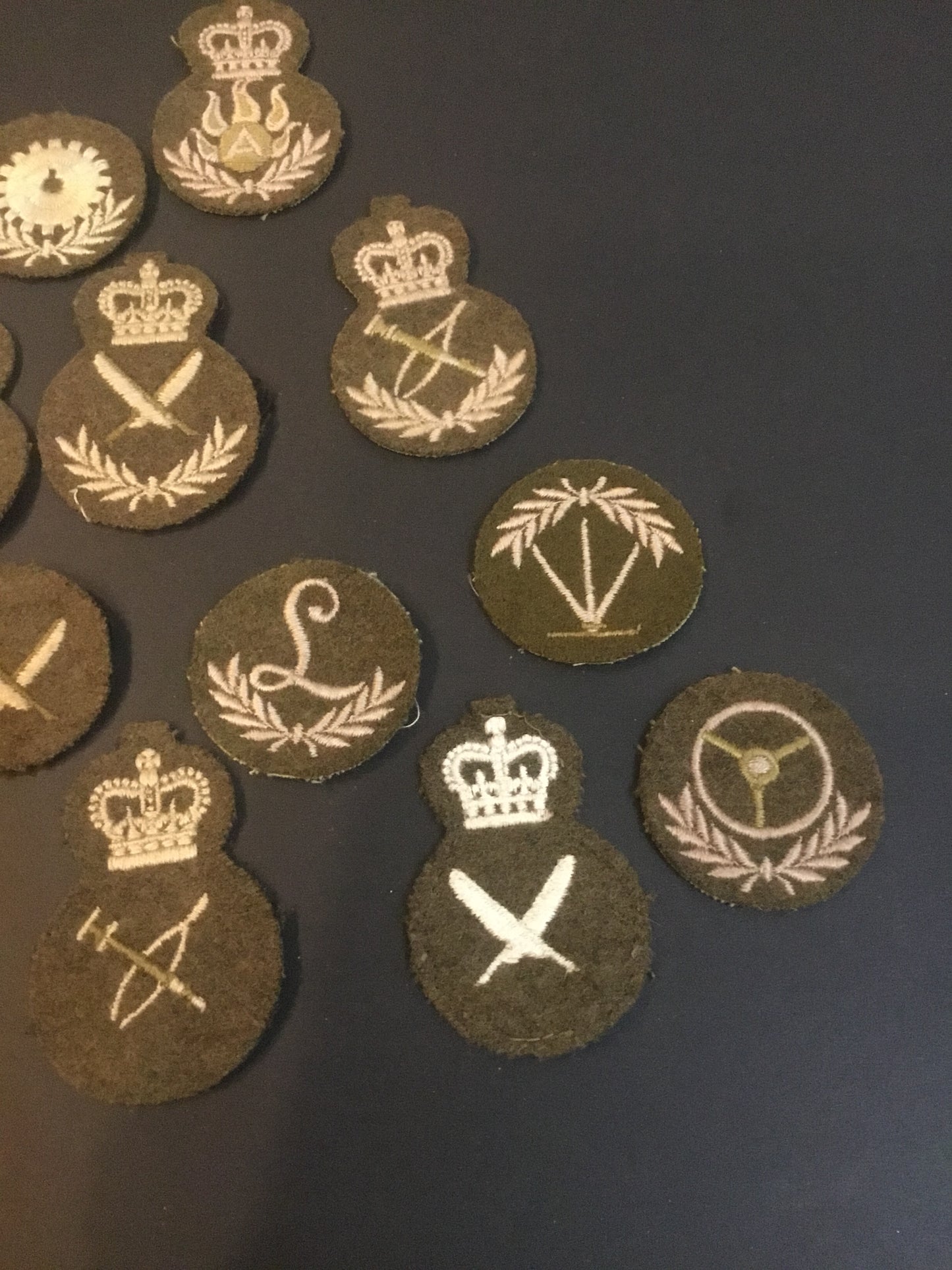 Lot of of Post war Canadian Military Trade Badges ,