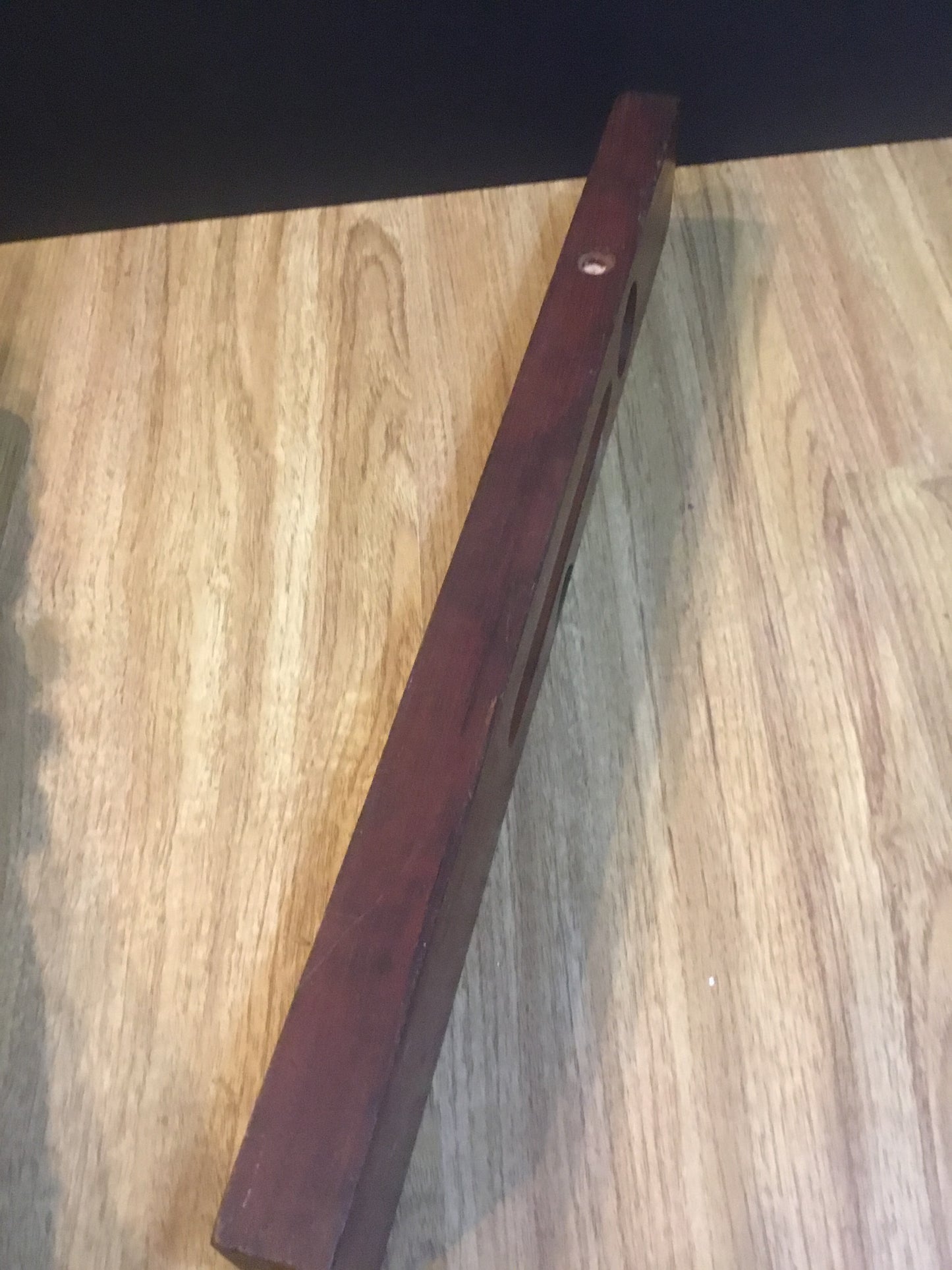 Antique wooden level , with makers name HENRY DISSTON & Sons