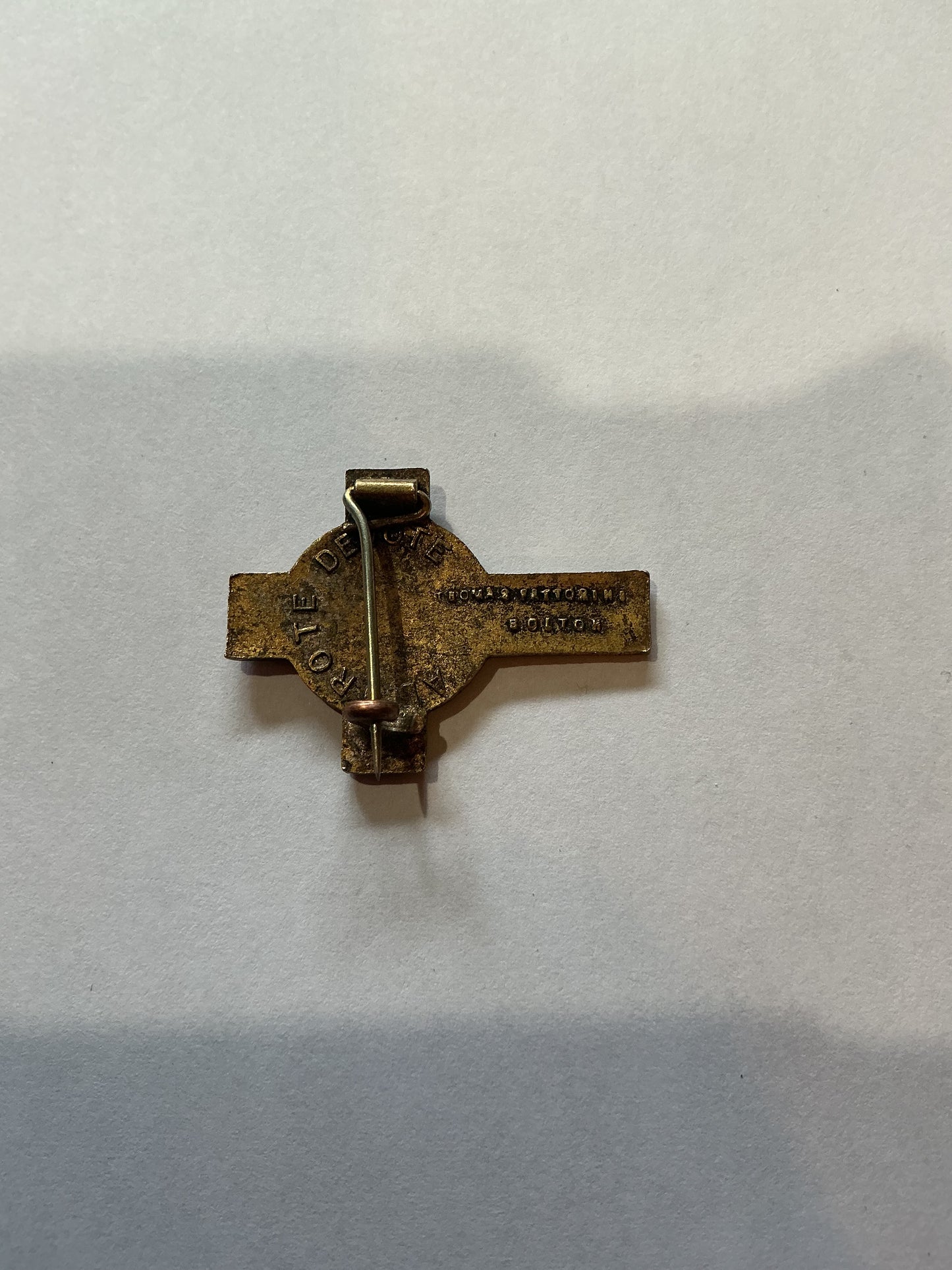 Thomas Fattorini Cross & Chalice Adoro Te Devote Religious Cross .