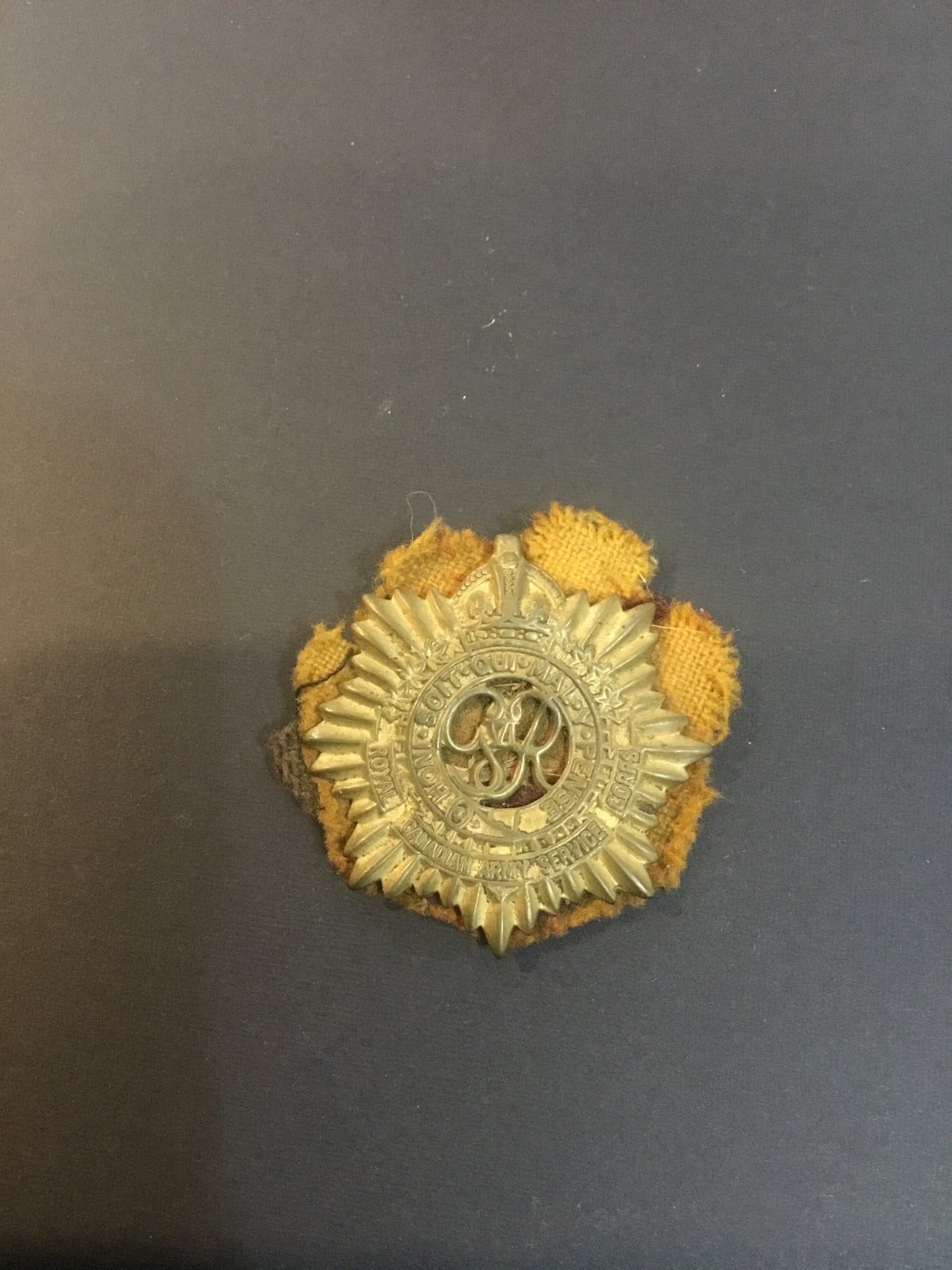 WW11 Canadian Army Service Corps Hat Badge