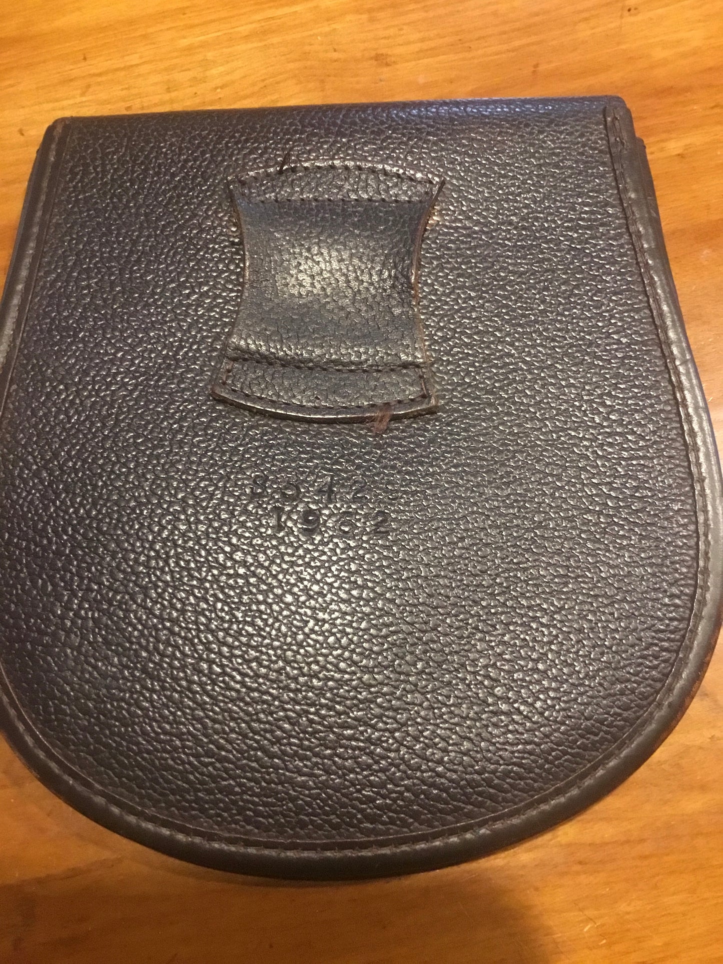 Leather Sporran Dated 1952
