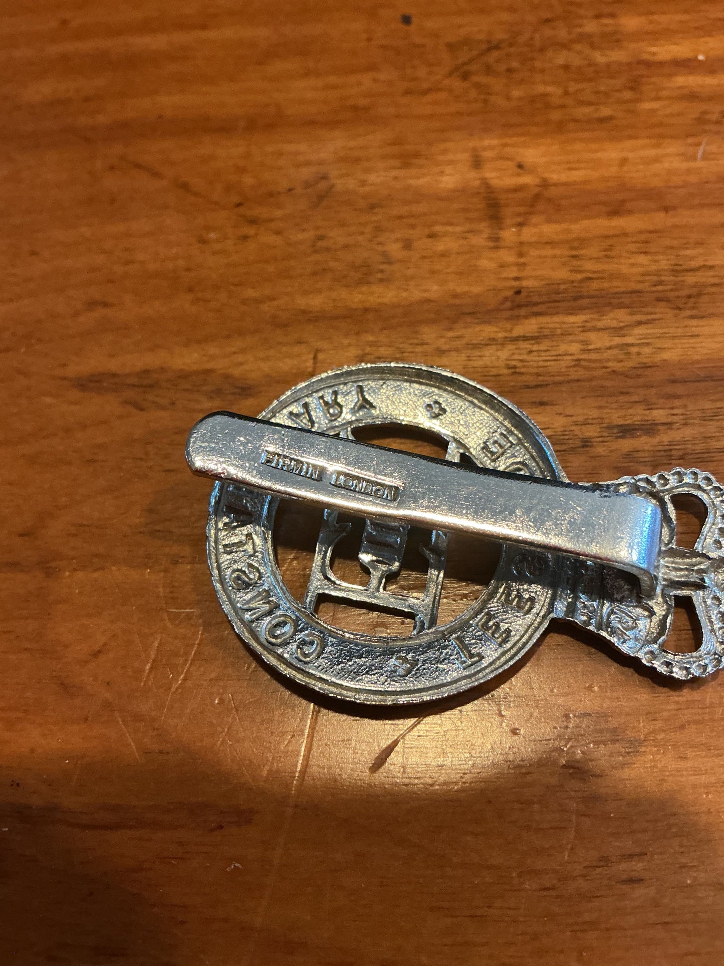 British Teesside Constabulary Police Hat Badge